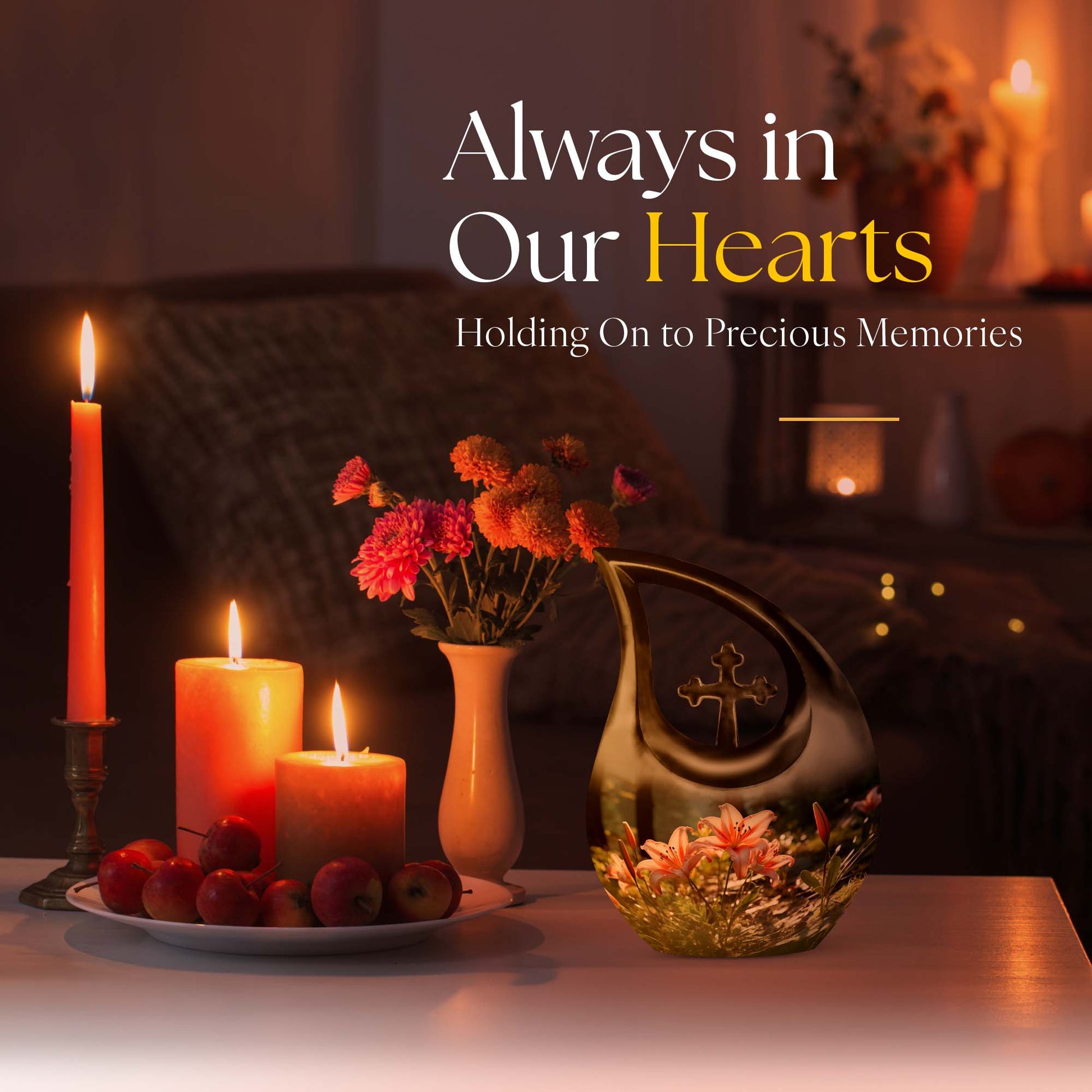 Lilly Urns For Ashes - Small Keepsake Urn