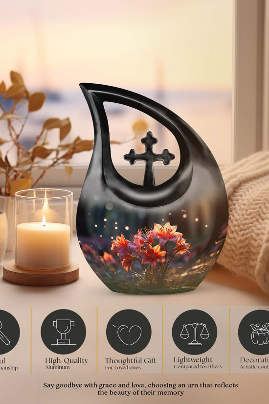 Lilly Urns For Ashes - Small Urn For Ashes Keepsake