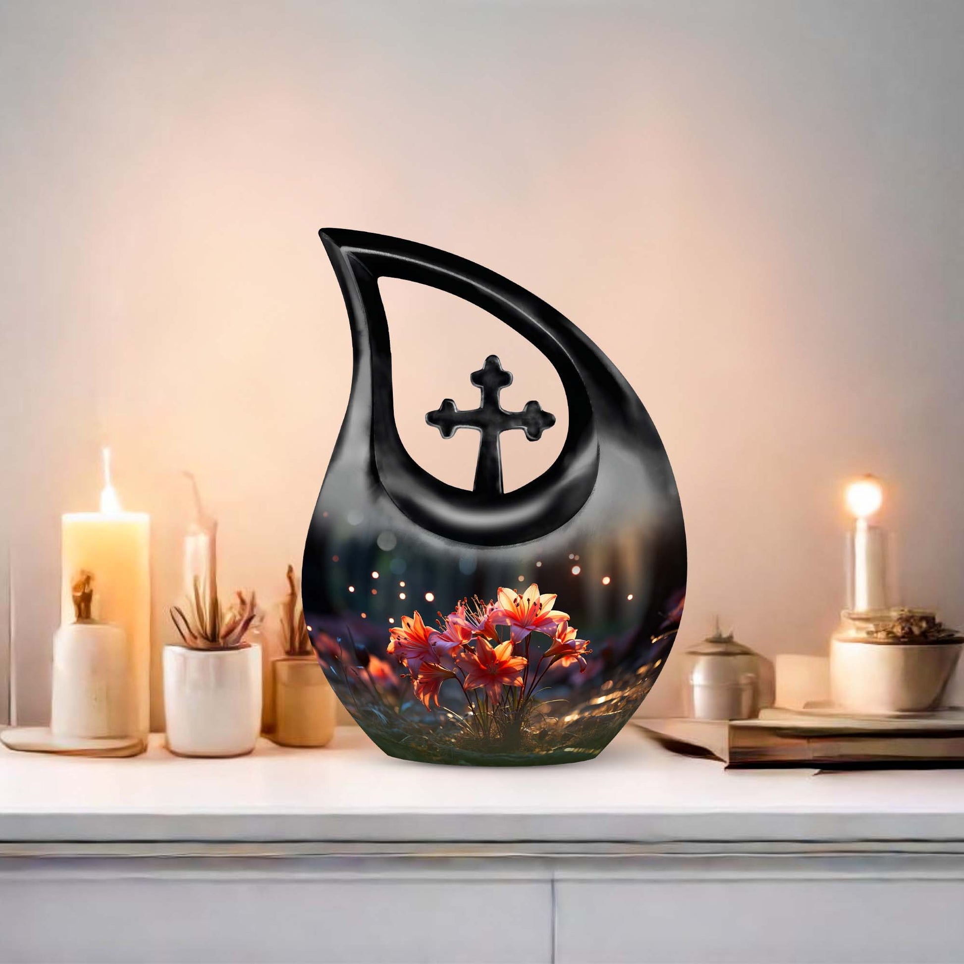 Lilly Urns For Ashes - Small Urn For Ashes Keepsake