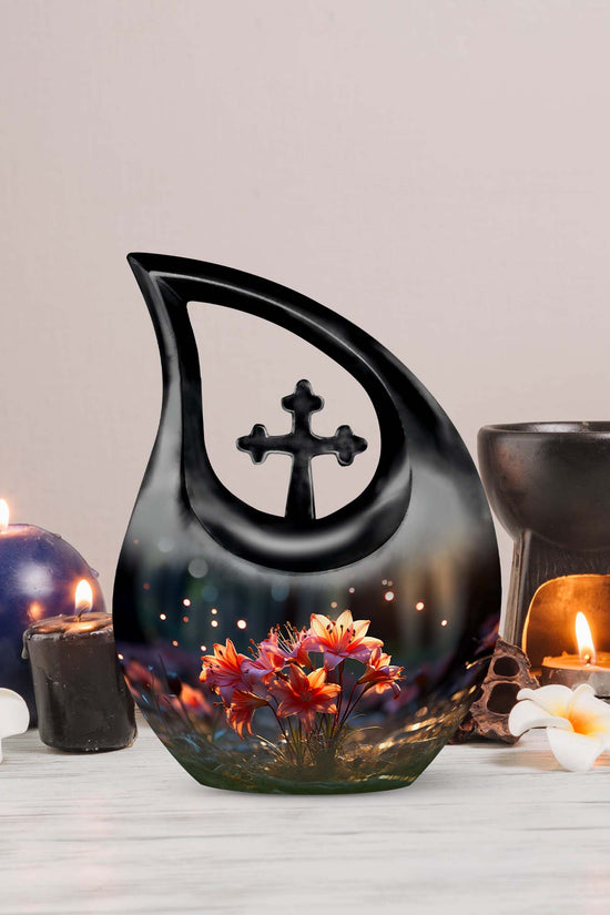 Lilly Urns For Ashes - Small Urn For Ashes Keepsake