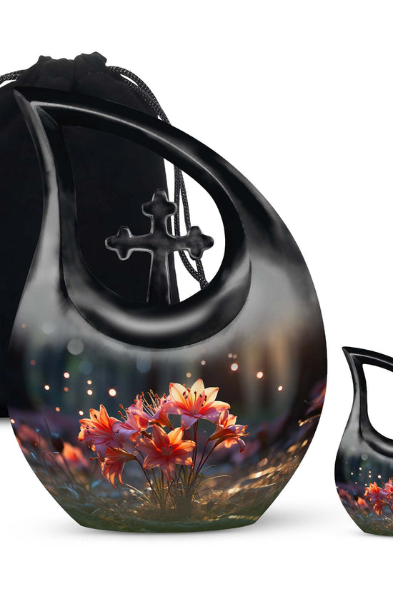 Lilly Urns For Ashes - Small Urn For Ashes Keepsake Urn