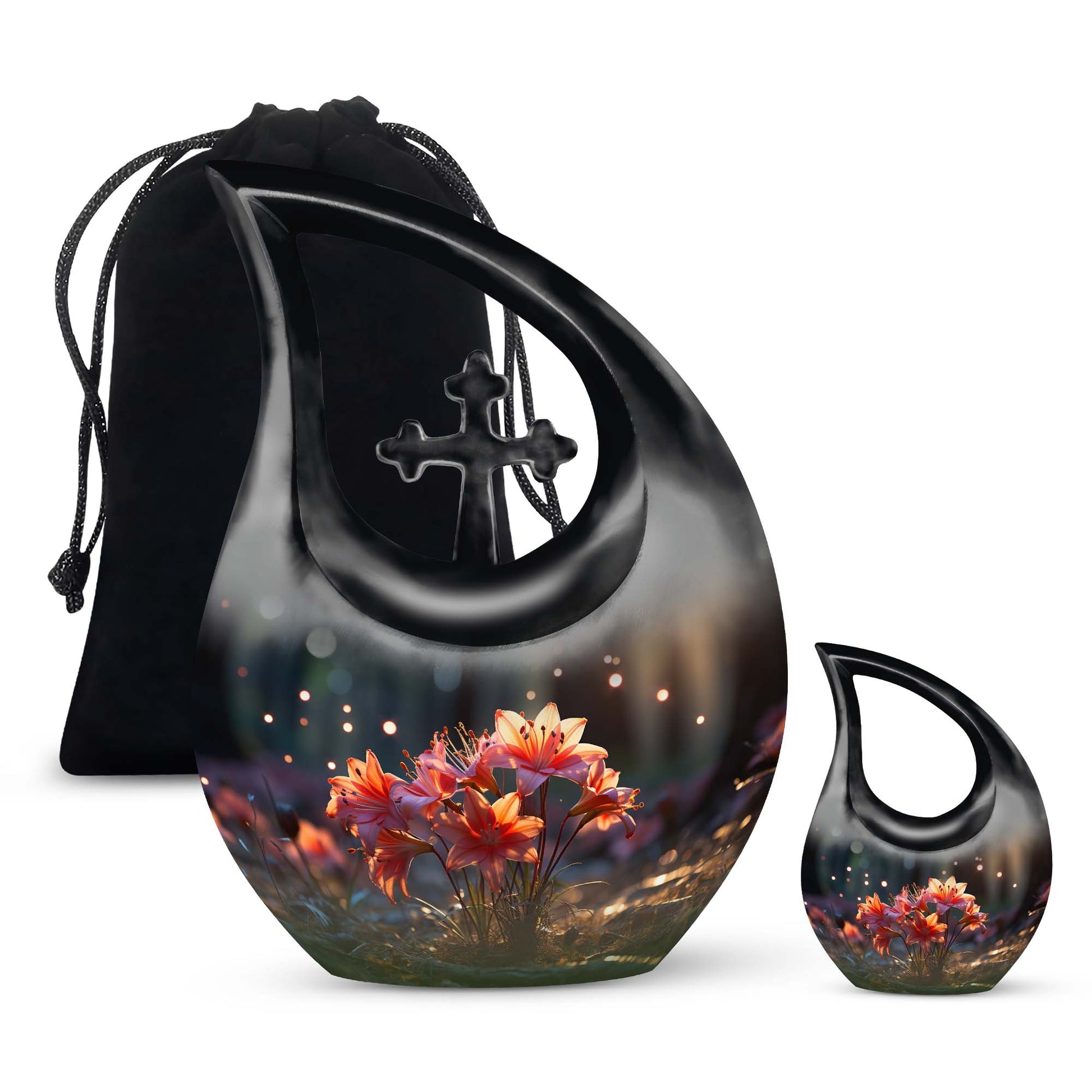 Lilly Urns For Ashes - Small Urn For Ashes Keepsake Urn