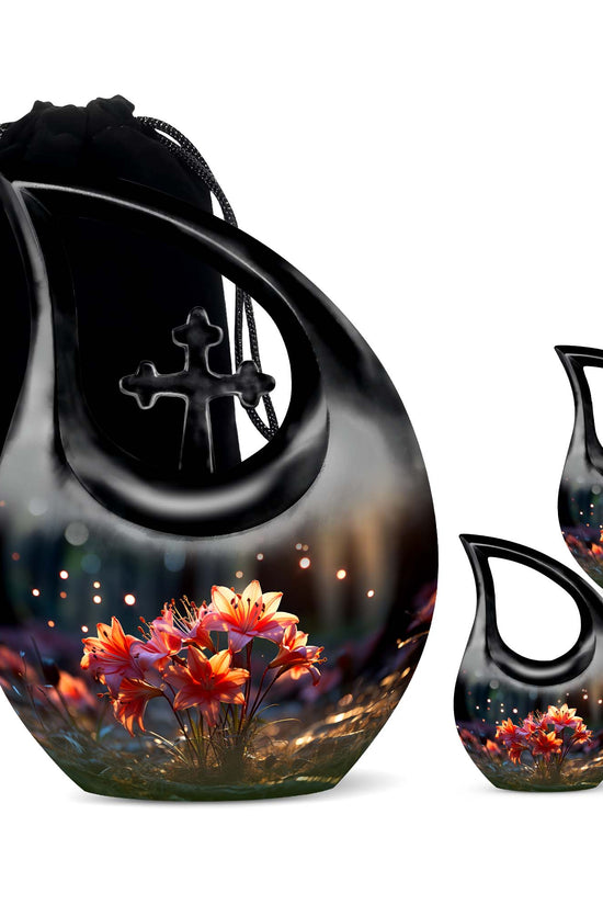 Lilly Urns For Ashes - Small Urn For Ashes Keepsake Urn