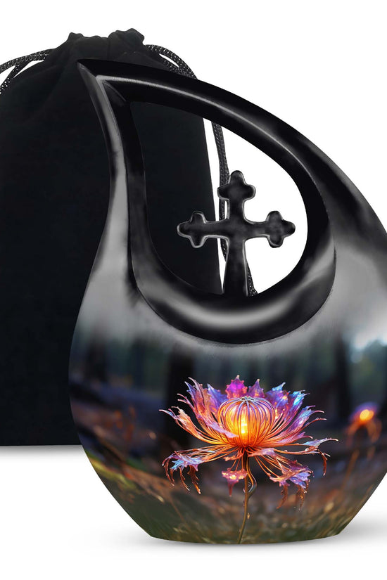 Mystic Floral Cremation Urn - Elegant Memorial Urn For Ashes