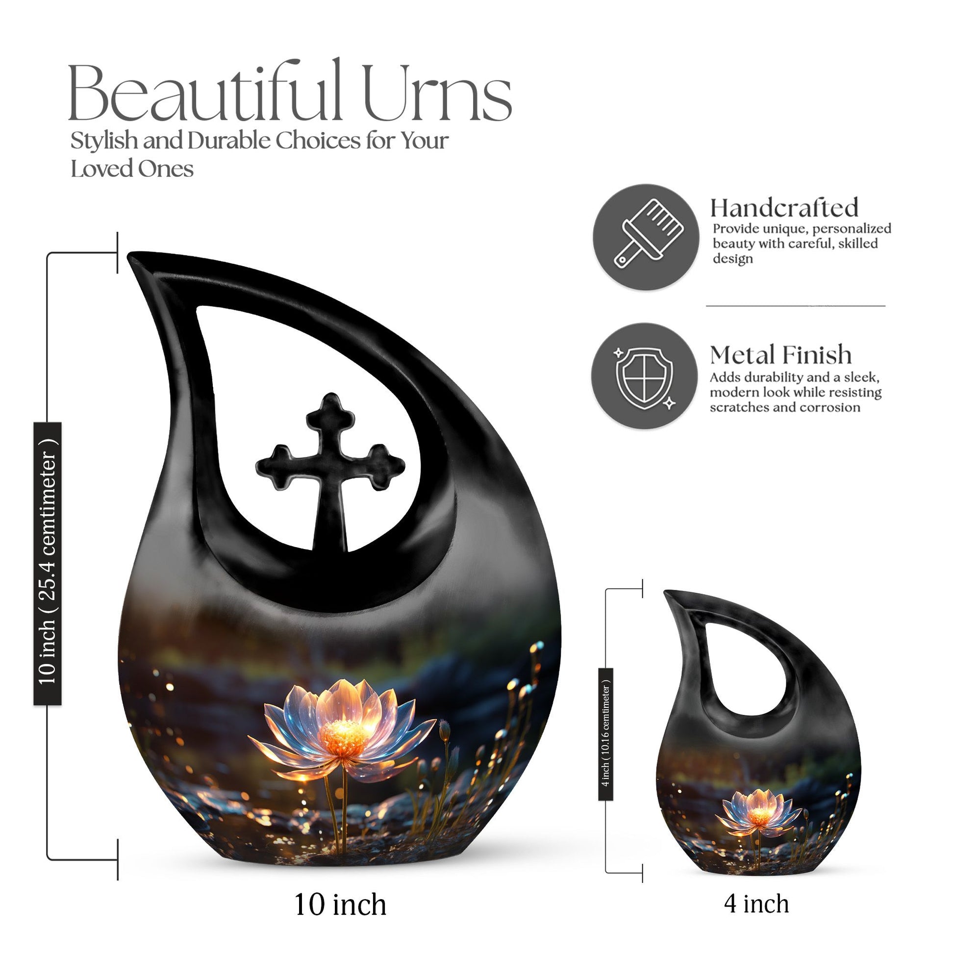 Lilly Urns For Ashes - Small Decorative Urn For Ashes