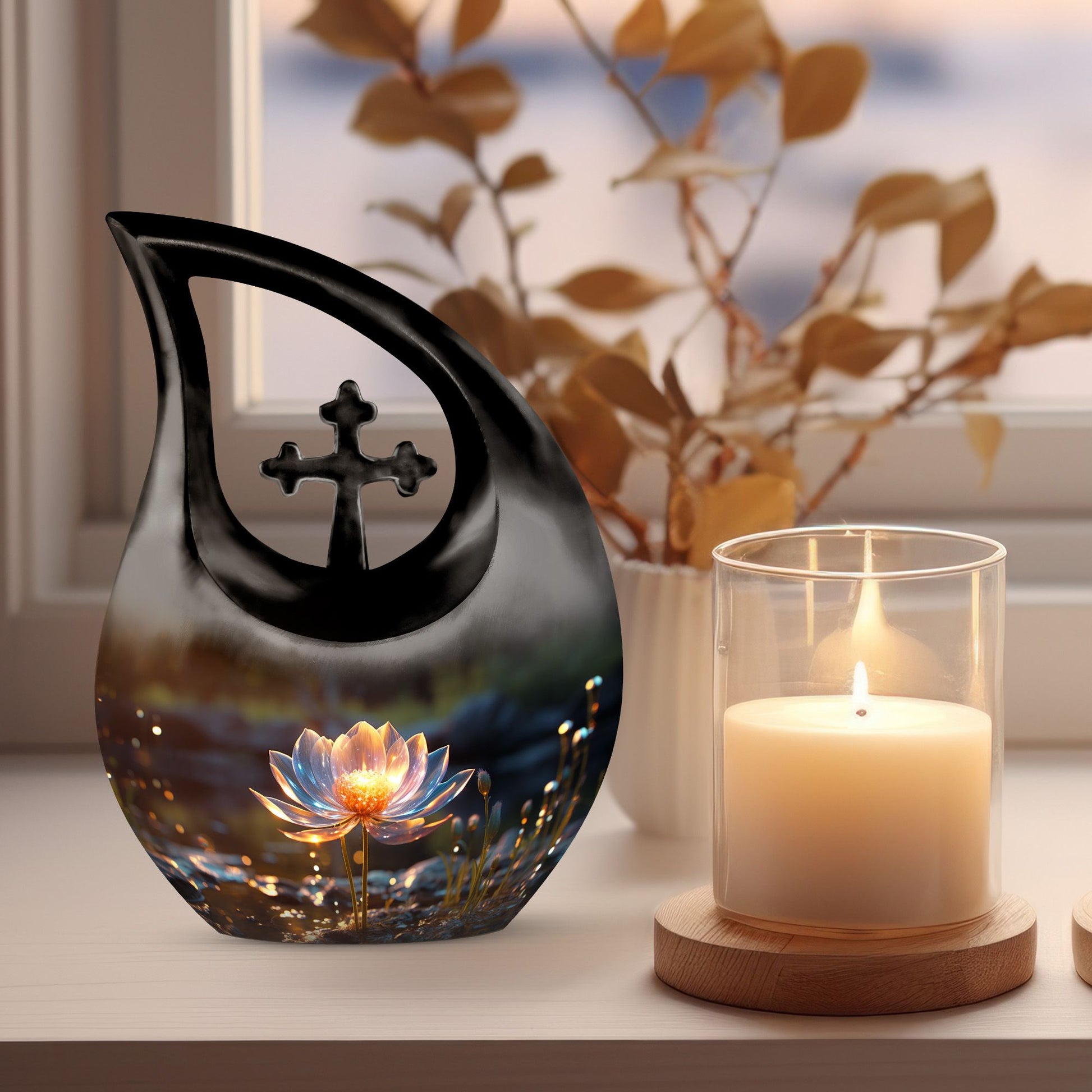 Lilly Urns For Ashes - Small Decorative Urn For Ashes