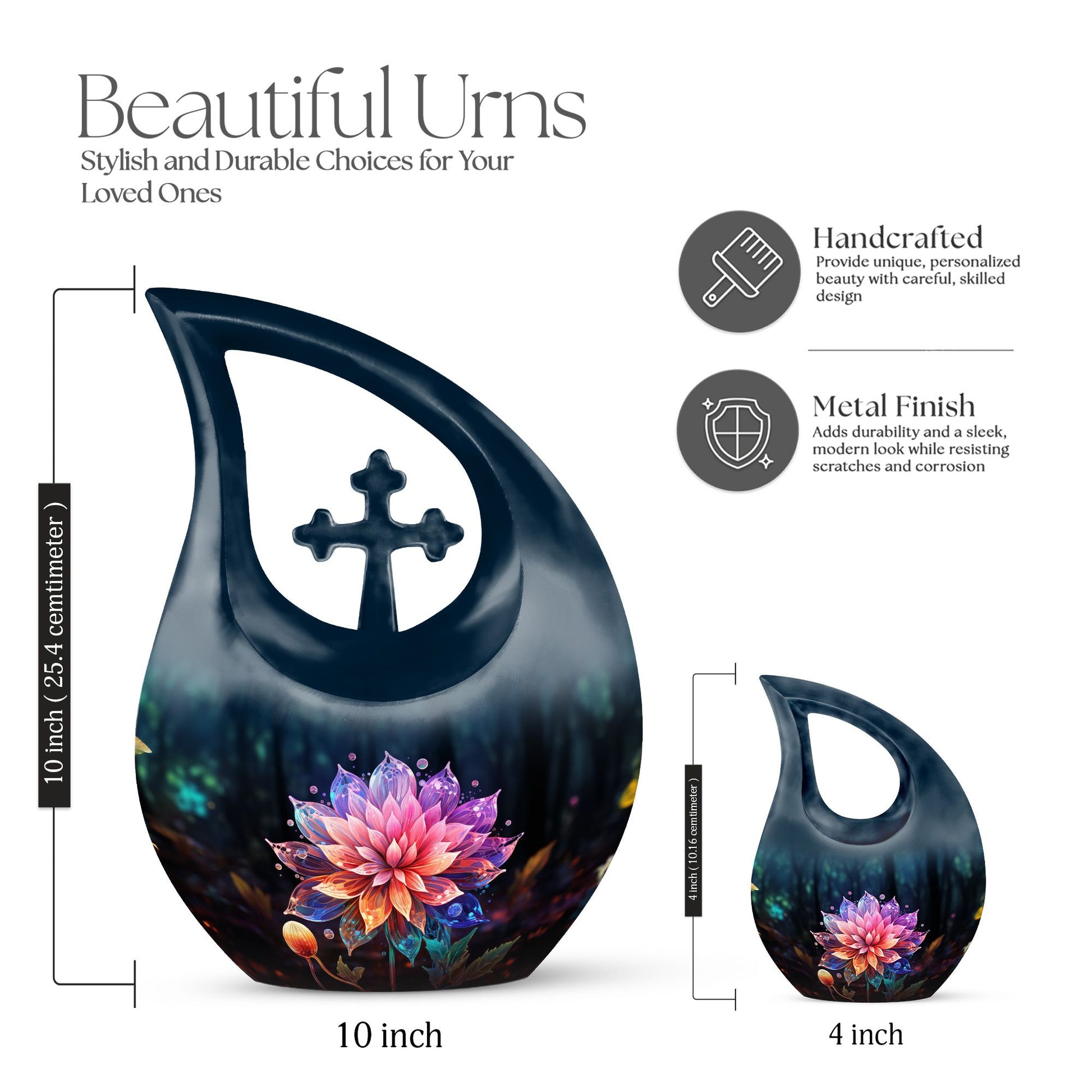 Lilly Urns For Ashes - Small Memorial Urns For Ashes