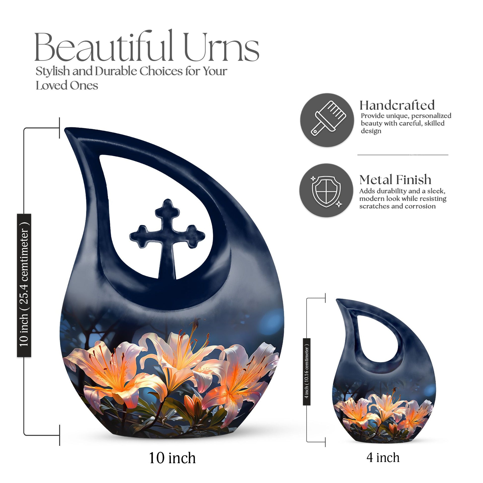 Lilly Urns For Ashes - Small Urns For Ashes Adult Female Urn