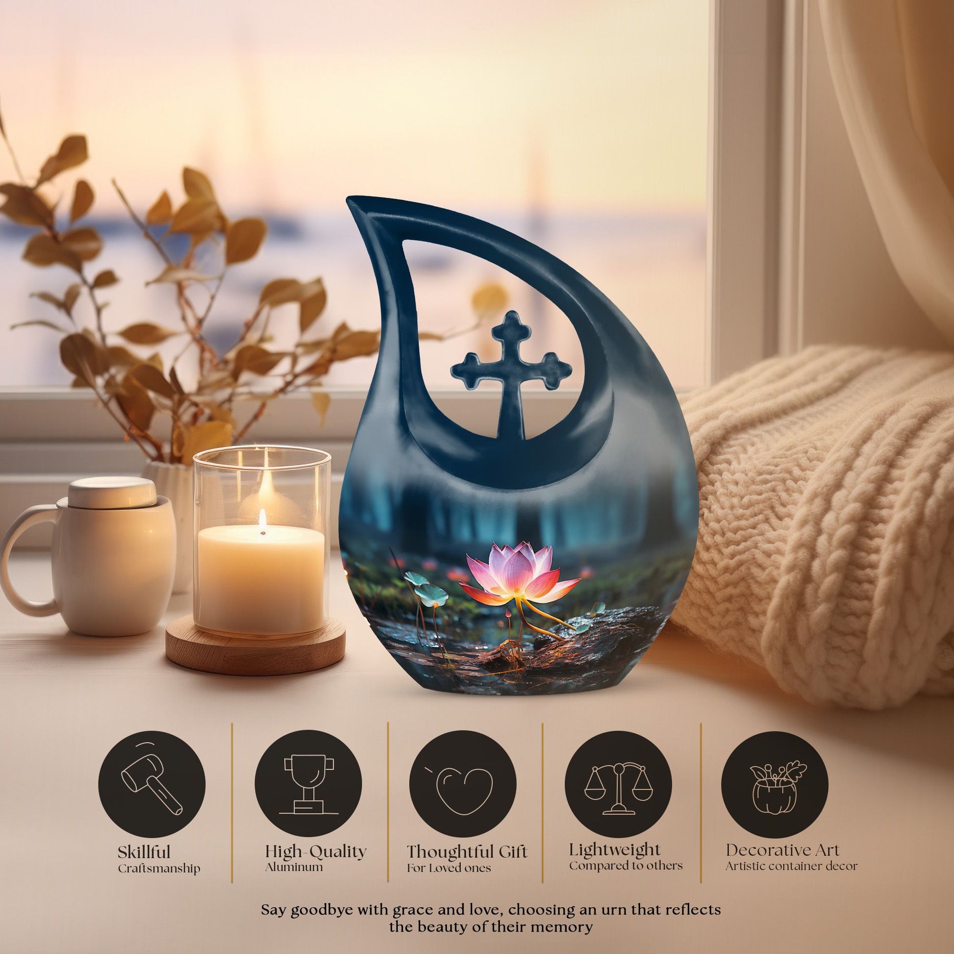 Lilly Urns For Ashes - Ashes Keepsake Urn