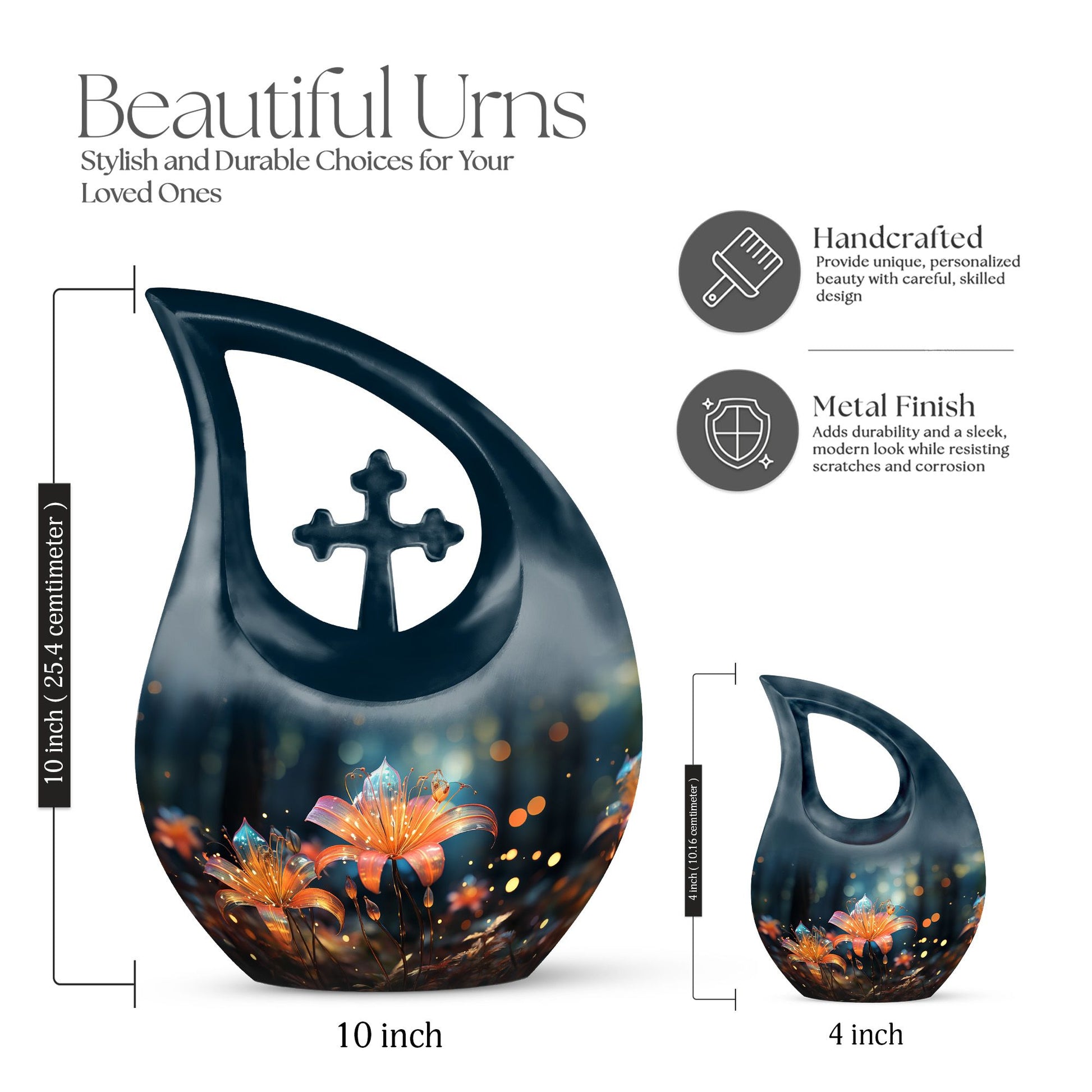 Lilly Urns For Ashes - Keepsake Urn For Sharing Human Ashes