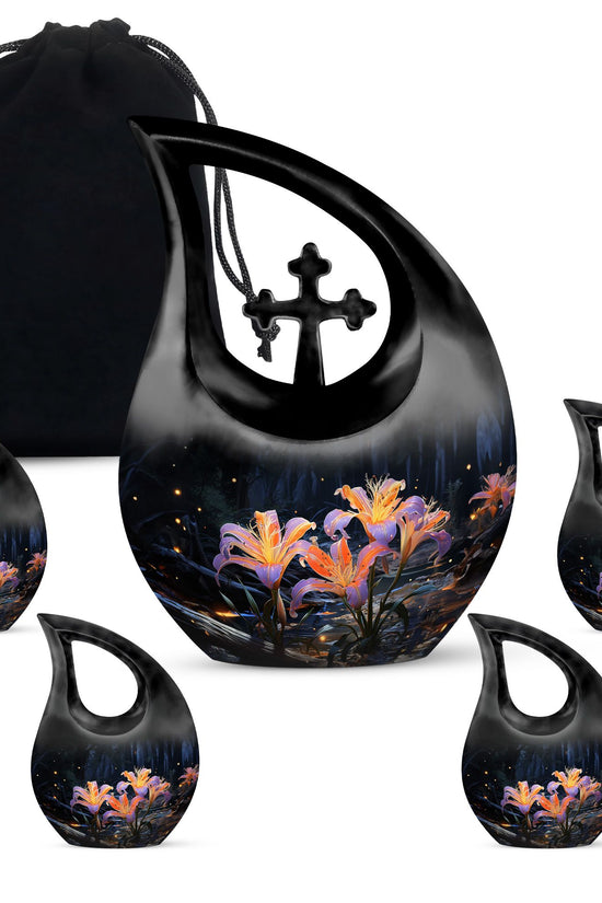 Lilly Urns For Ashes - Mini Urns For Sharing Ashes Urn