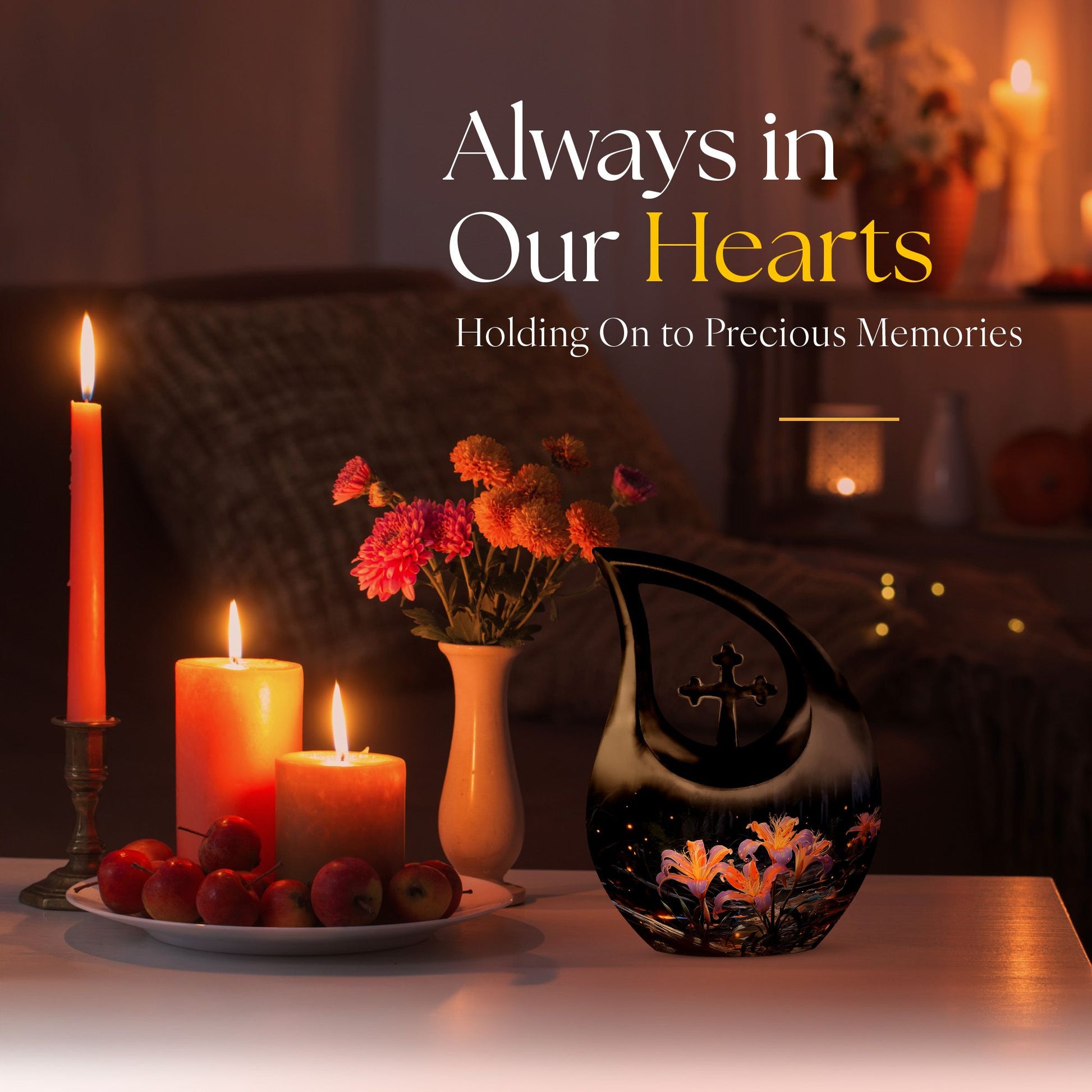 Lilly Urns For Ashes - Mini Urns For Sharing Ashes Urn