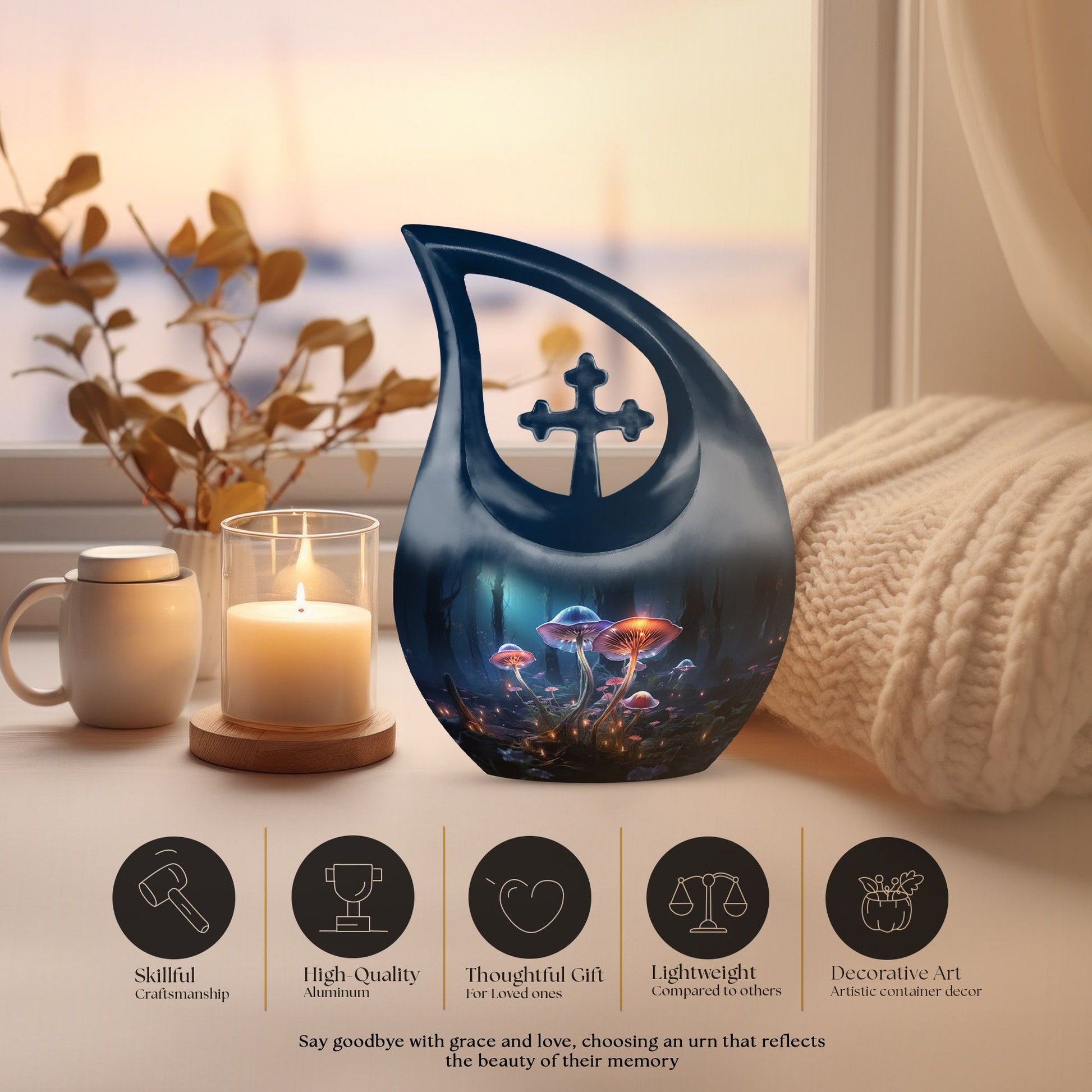Lilly Urns For Ashes - Miniature Urns For Human Ashes Urn