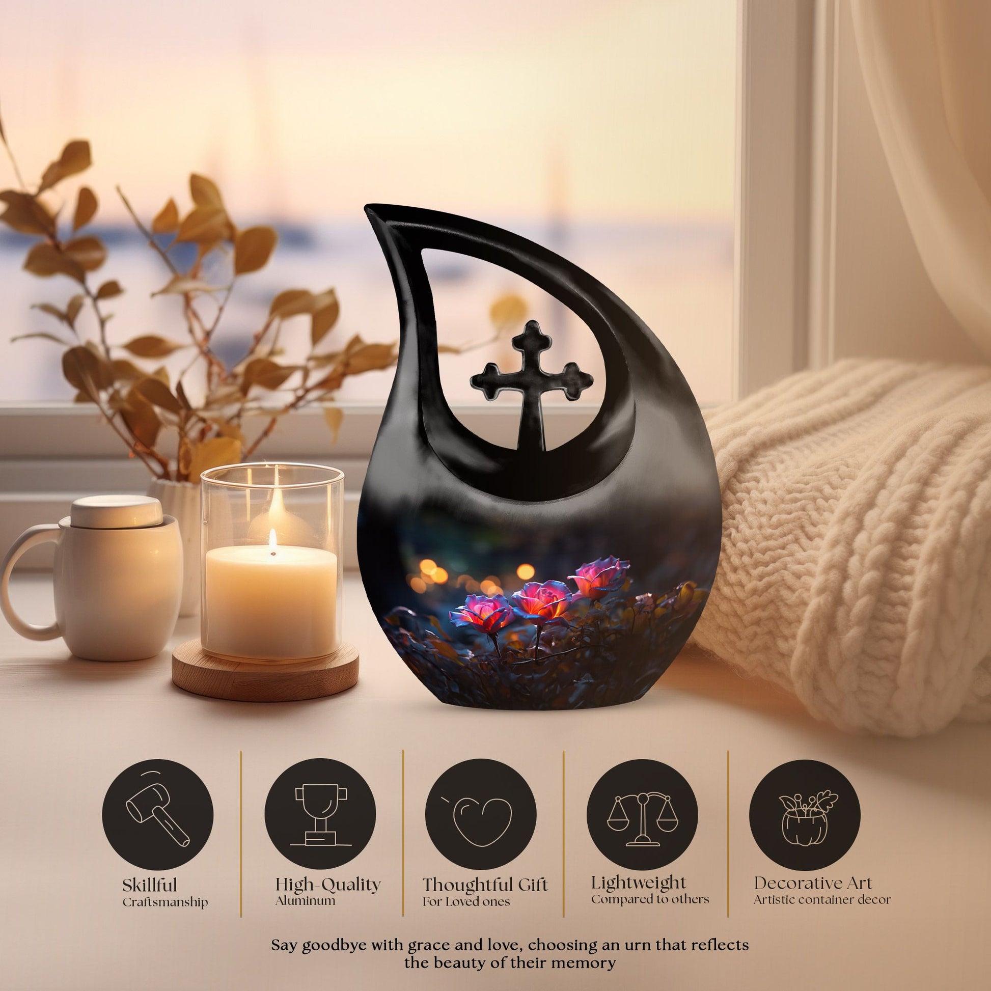 Rose Urns For Ashes - Mini Urn For Ashes