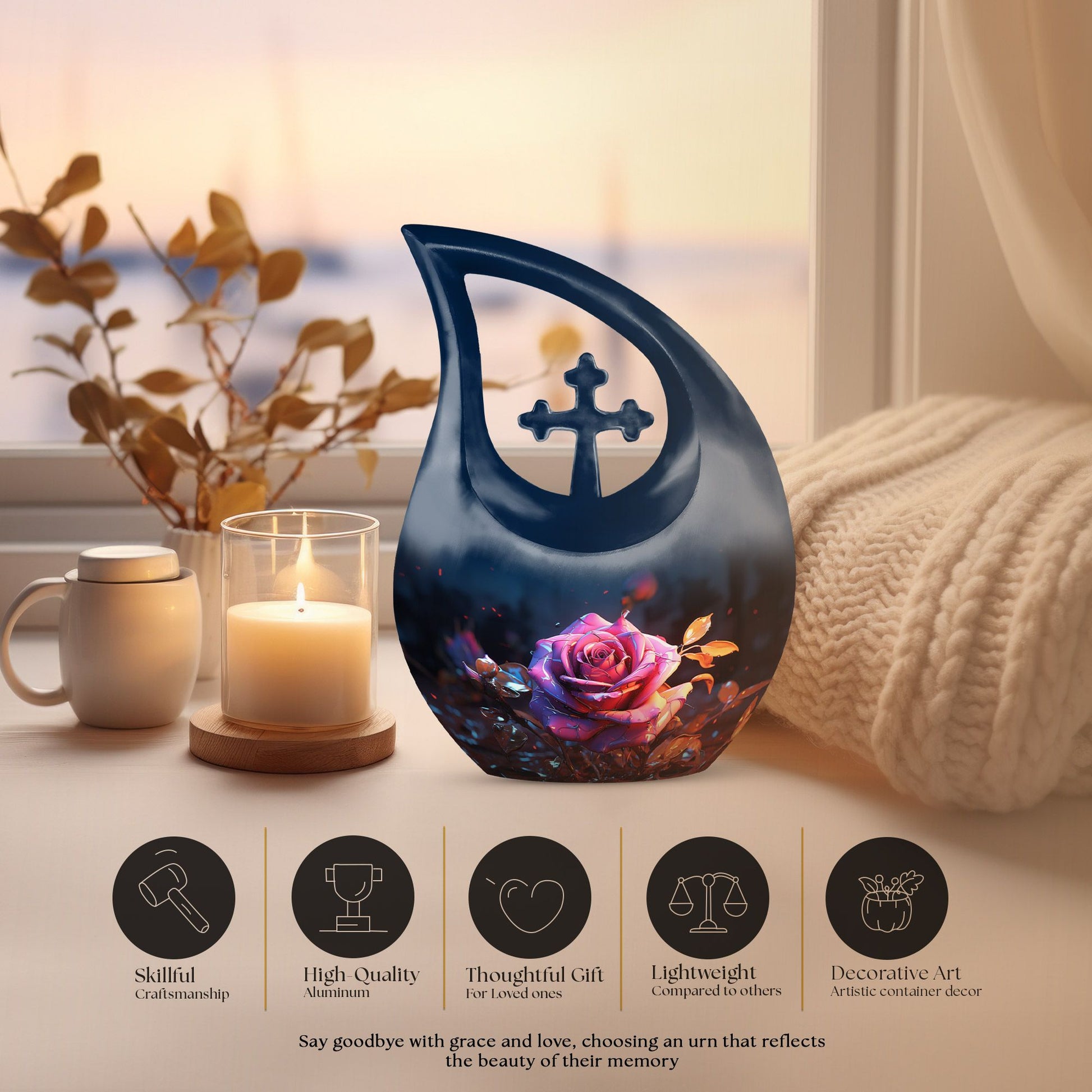 Rose Urns For Ashes - Keepsake Mini Urns