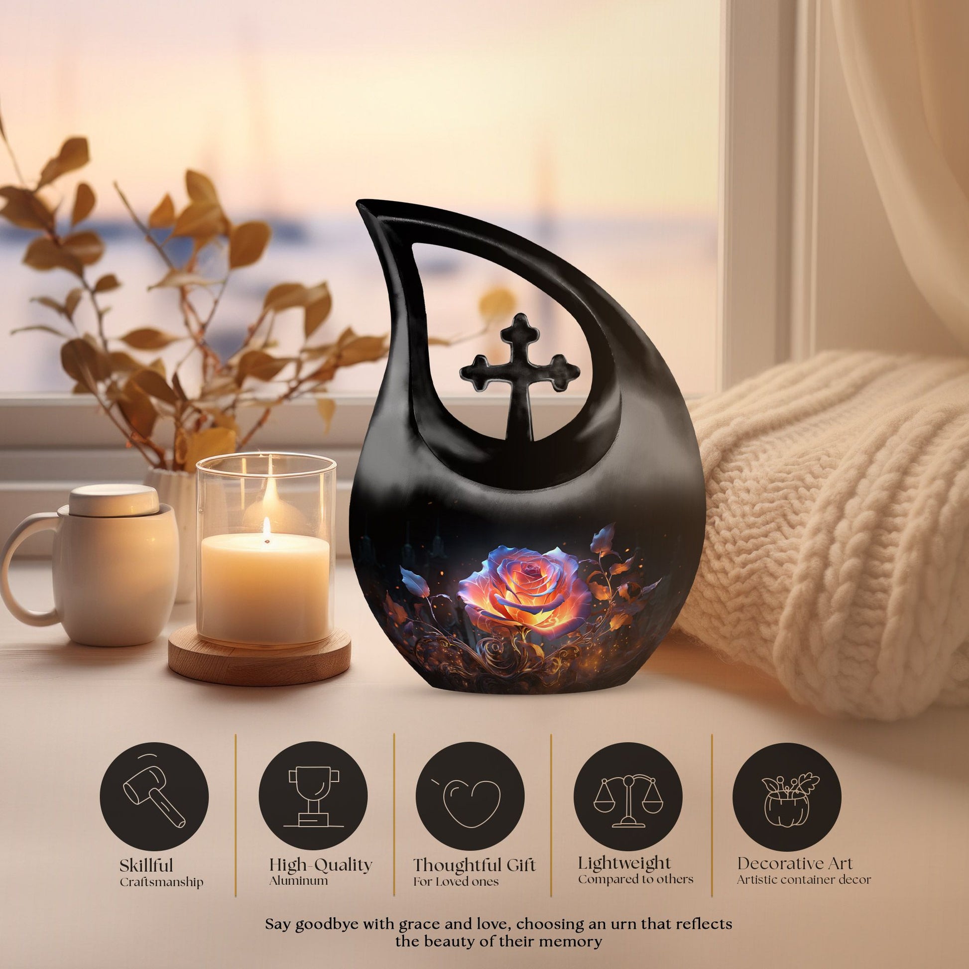Rose Urns For Ashes - Mini Urn Set For Ashes