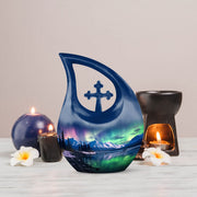 Aurora Borealis Urns For Ashes - Human Ashes Keepsake Urn