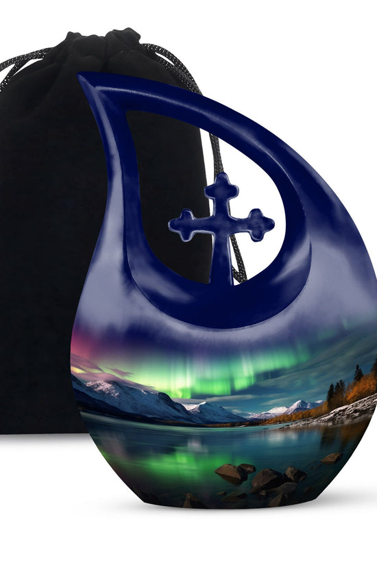 Aurora Borealis Urns For Ashes - Ash Keepsakes For Human Ashes Urn