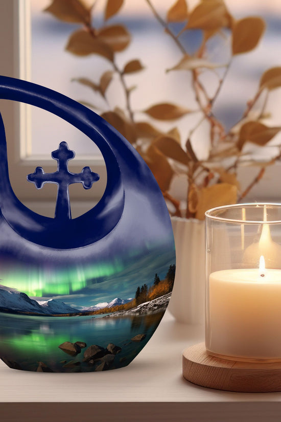 Aurora Borealis Urns For Ashes - Ash Keepsakes For Human Ashes Urn
