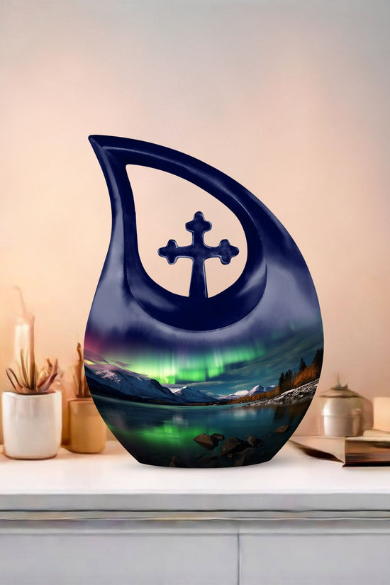 Aurora Borealis Urns For Ashes - Ash Keepsakes For Human Ashes Urn