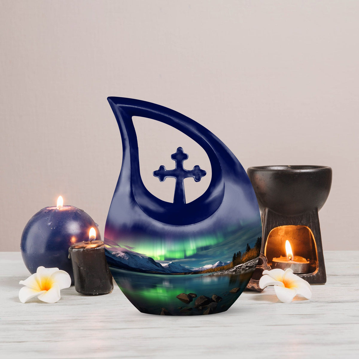 Aurora Borealis Urns For Ashes - Ash Keepsakes For Human Ashes Urn
