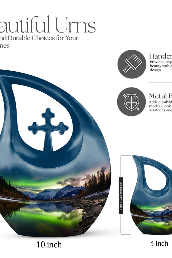 Aurora Borealis Urns For Ashes - Memorial Ashes Keepsake Urn