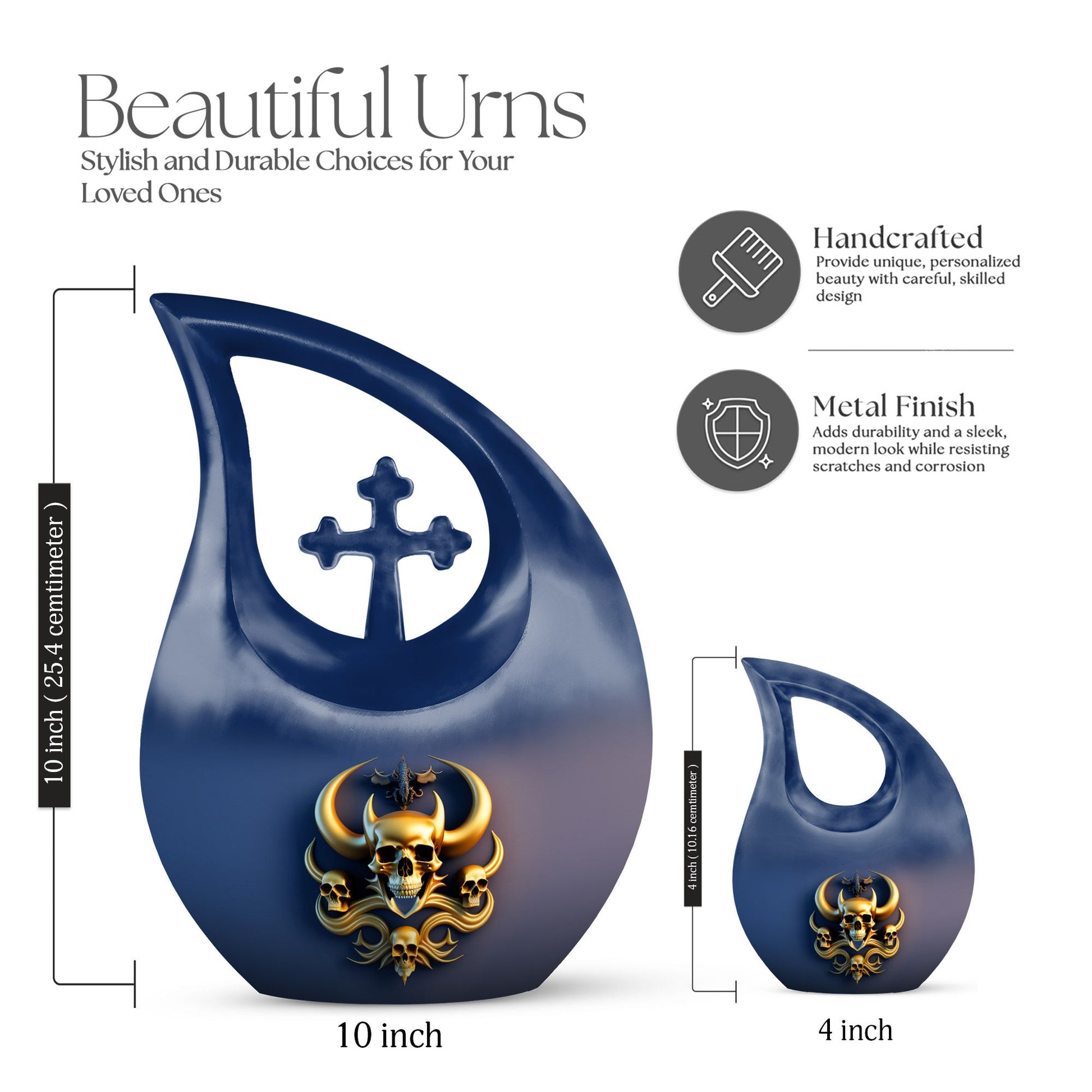 Skull Urns For Ashes - Large Urn For Ashes Adult Male