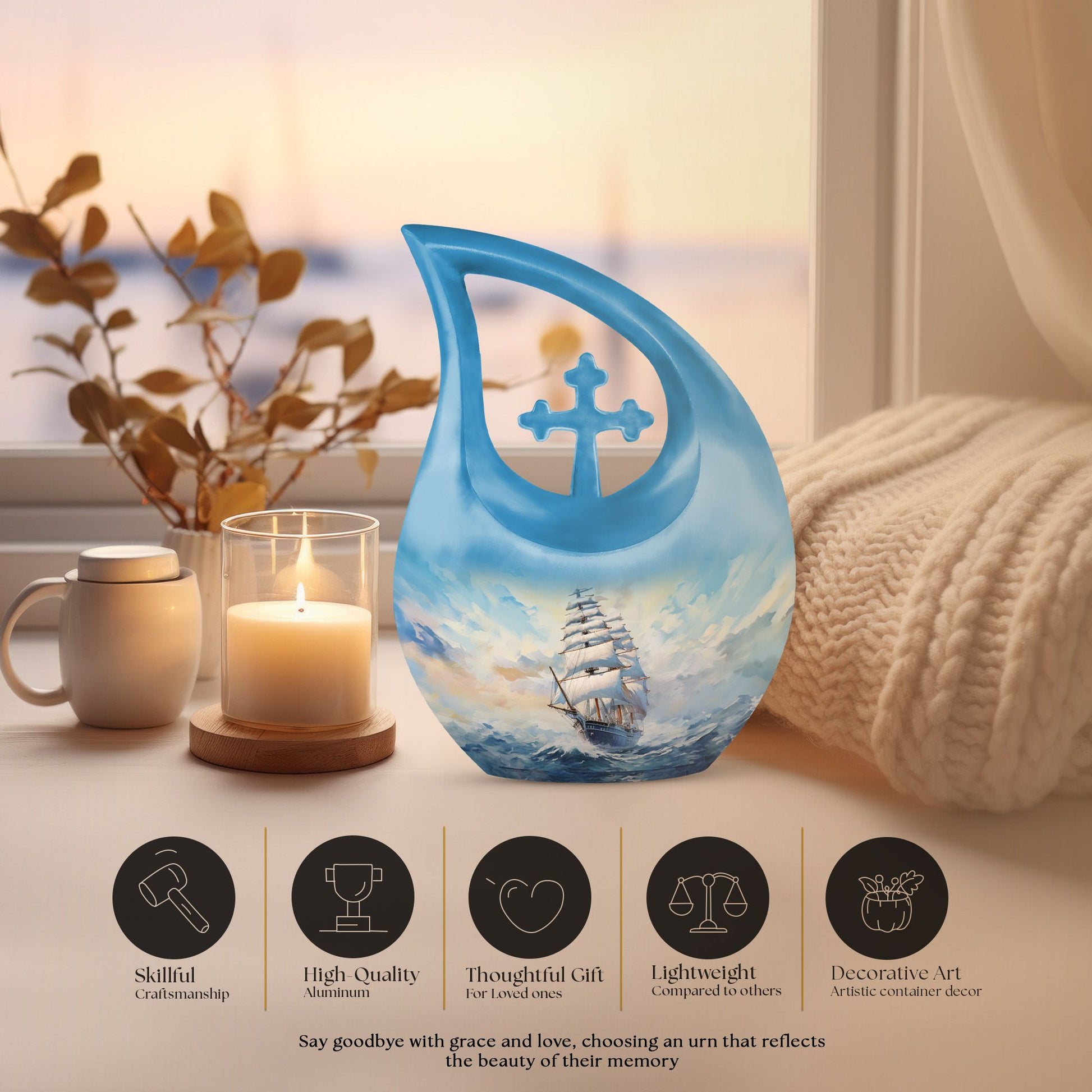 Ship Urns For Ashes - Large Urns For Human Ashes Urn
