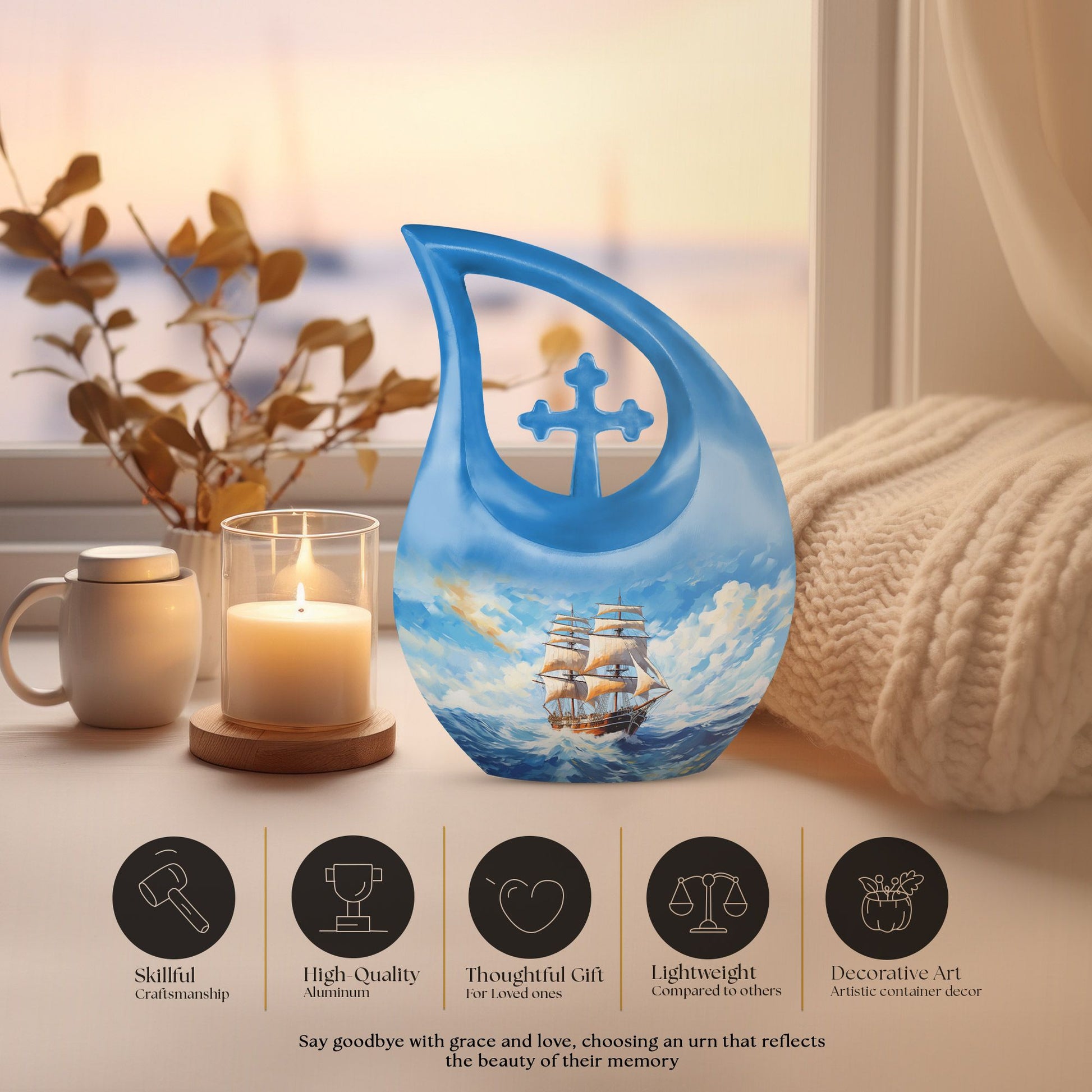 Ship Urns For Ashes - Cremation Urns Large Adult Urn