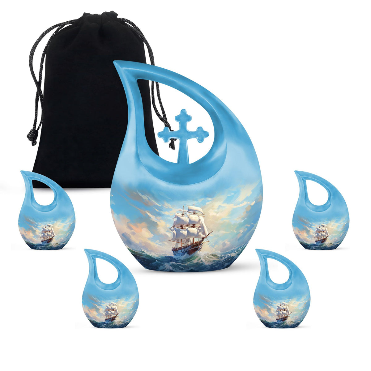 Ship Urns For Ashes - Large Decorative Urn
