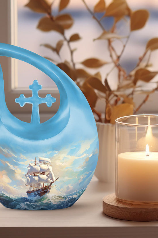 Ship Urns For Ashes - Large Decorative Urn