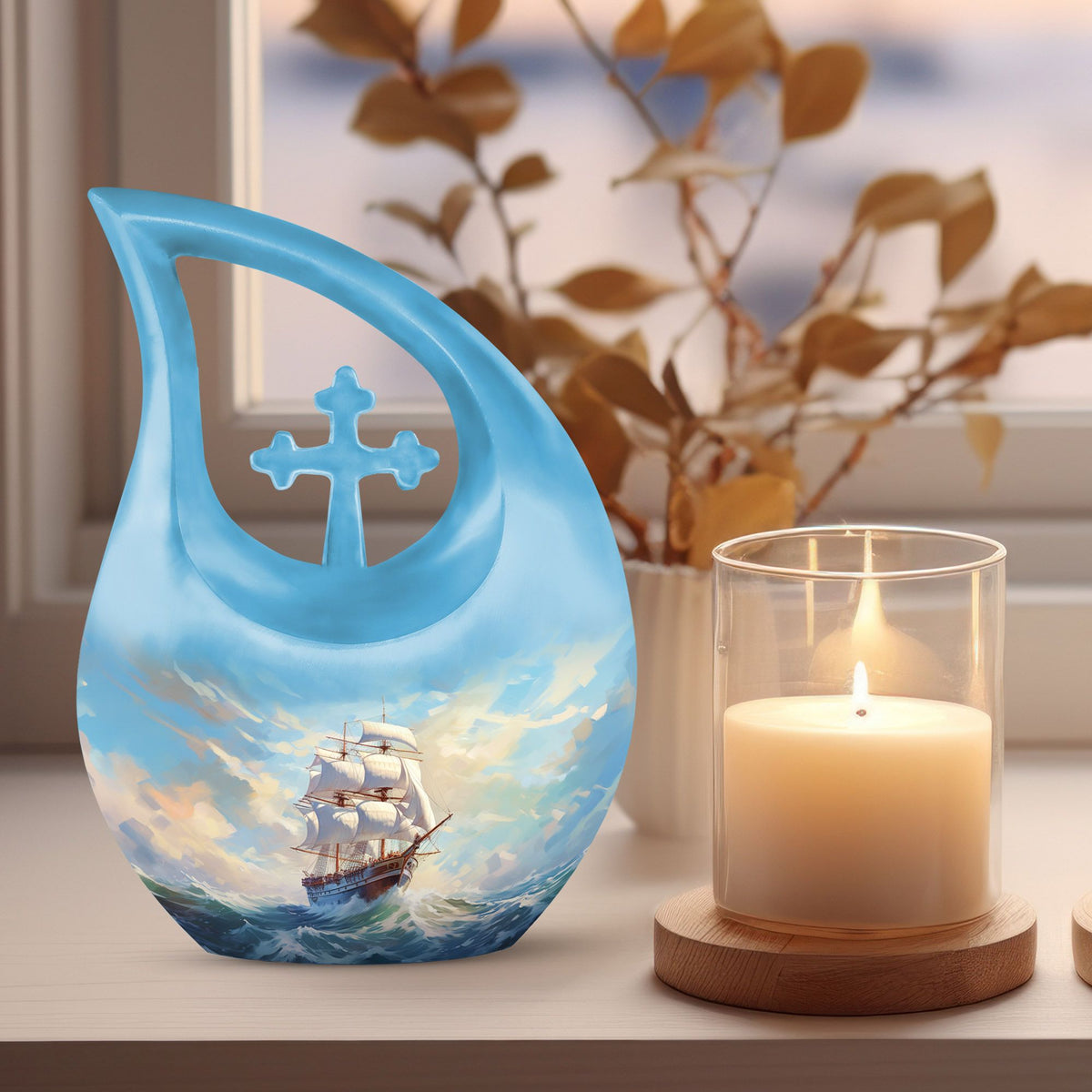 Ship Urns For Ashes - Large Decorative Urn