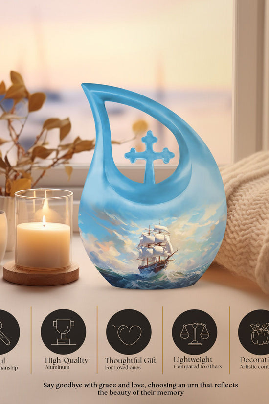 Ship Urns For Ashes - Large Decorative Urn