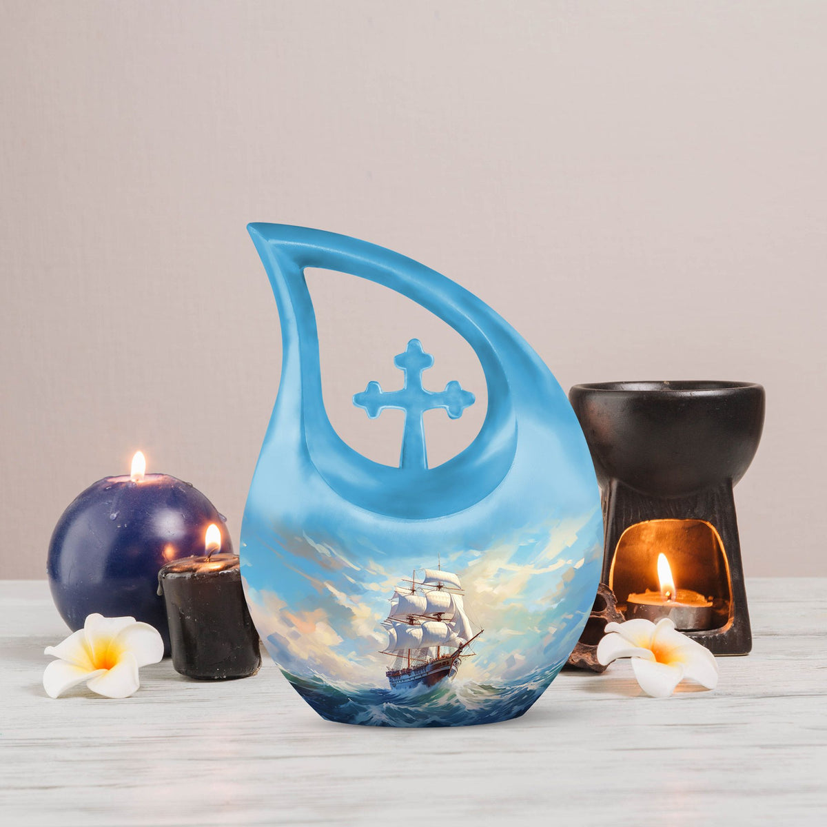 Ship Urns For Ashes - Large Decorative Urn