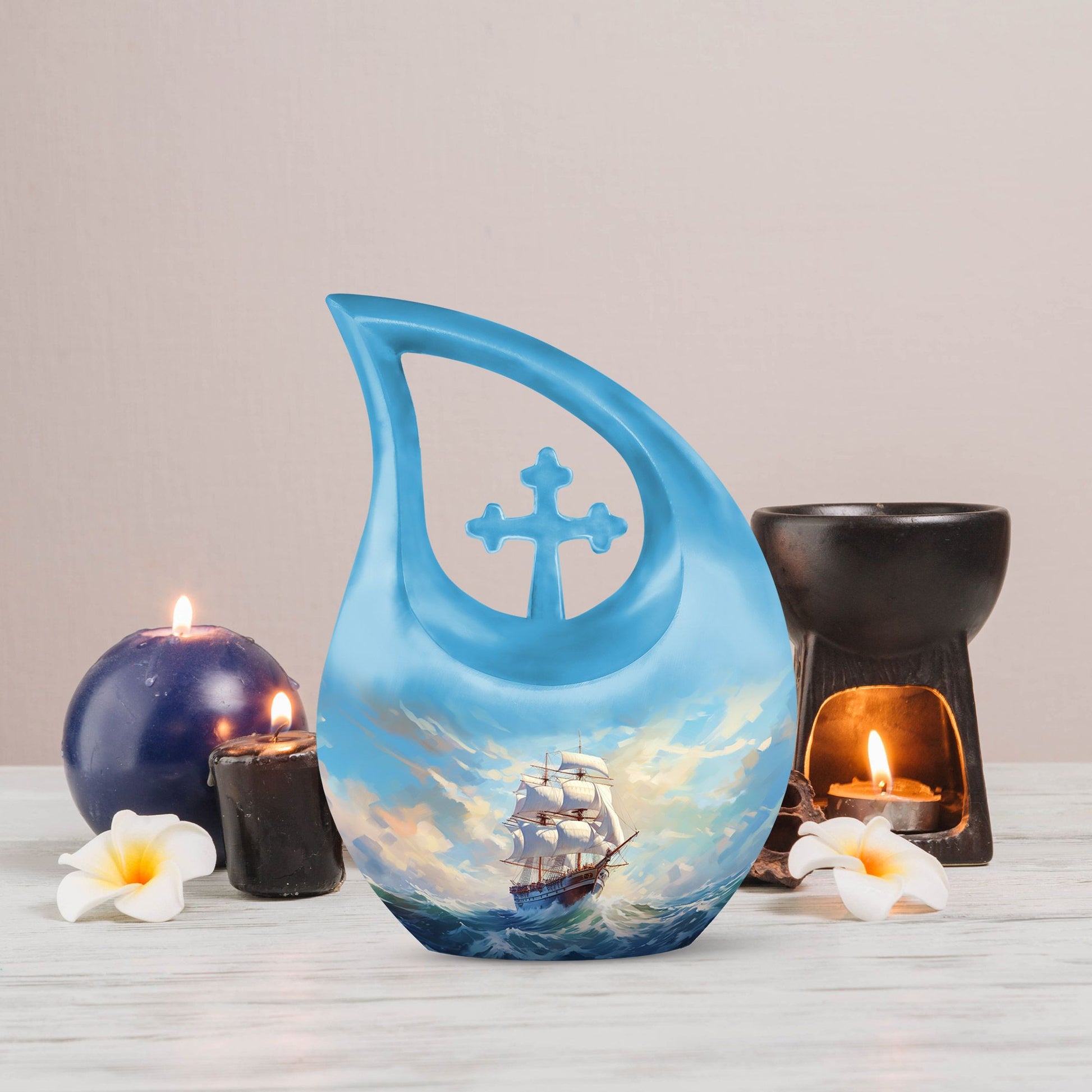 Ship Urns For Ashes - Large Decorative Urn