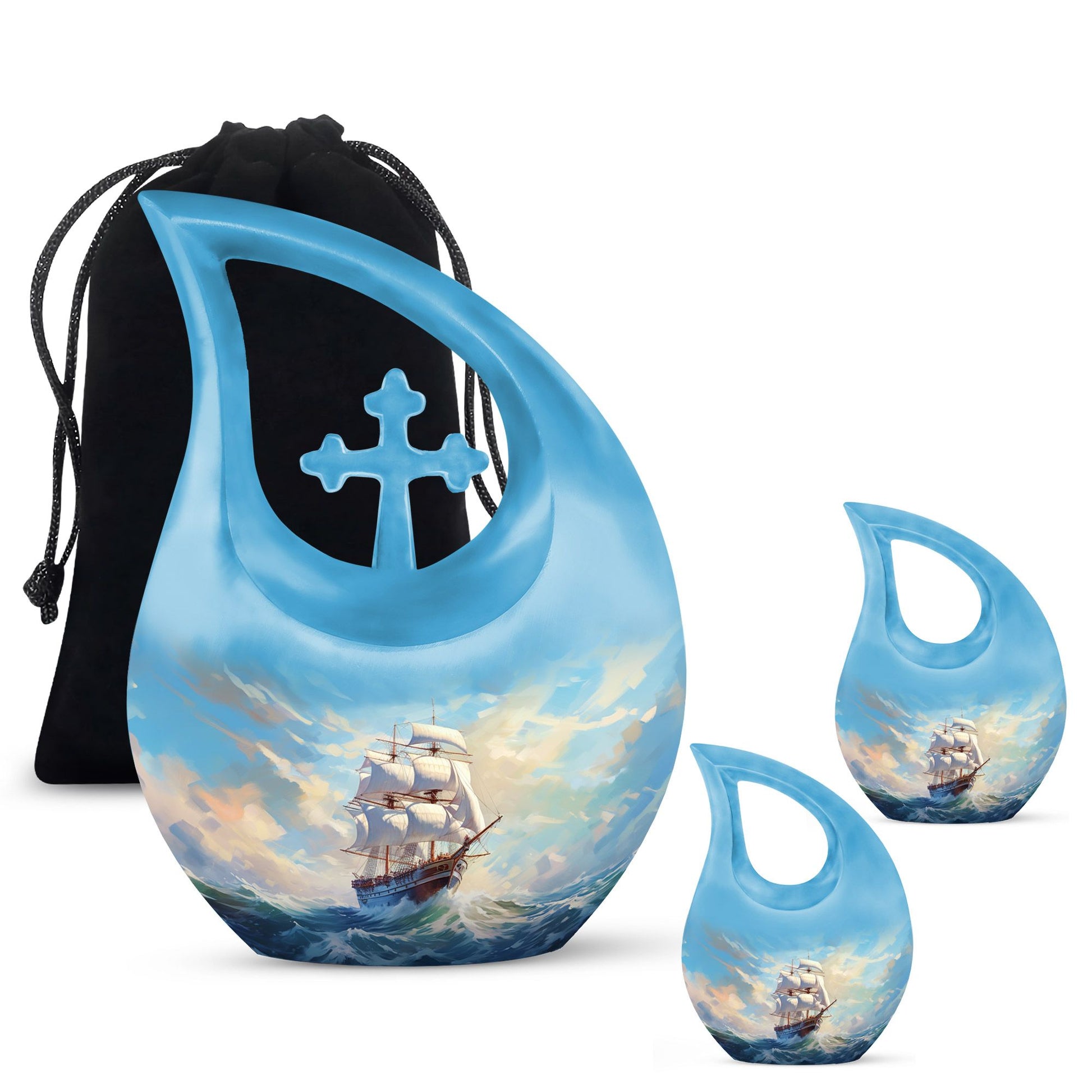 Ship Urns For Ashes - Large Decorative Urn