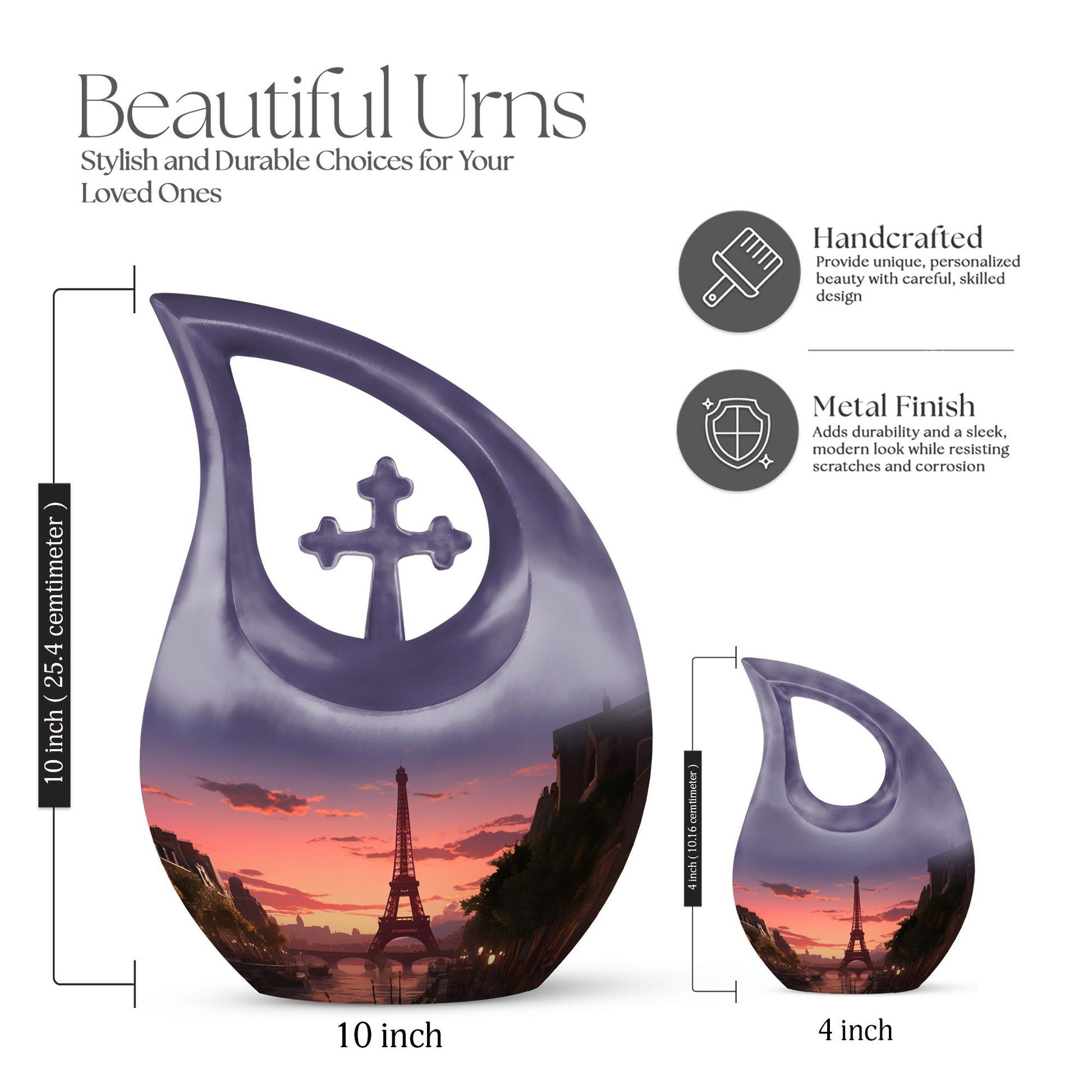 Eifil Tower Urns For Ashes - Cremation Urns For Men Urn