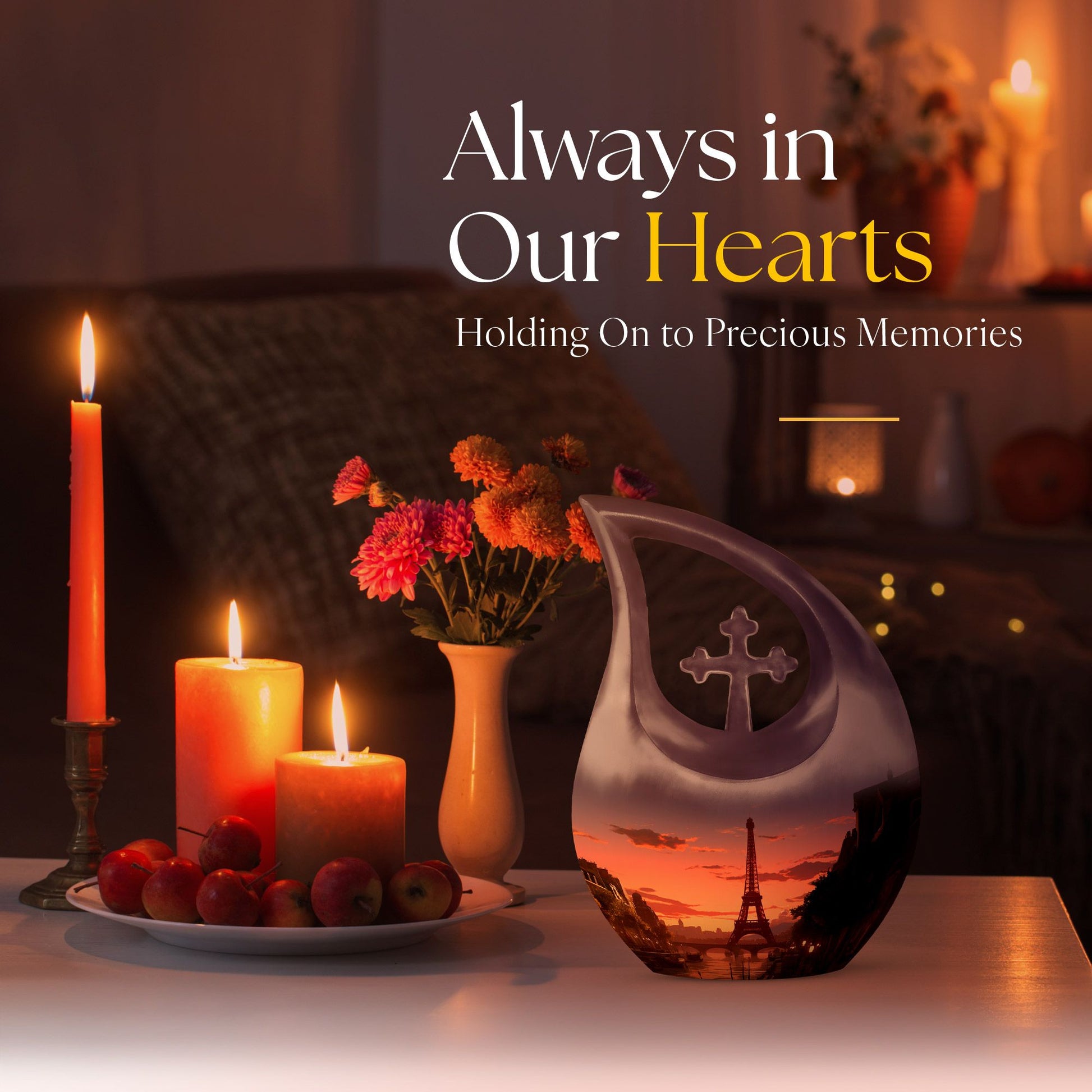 Eifil Tower Urns For Ashes - Cremation Urns For Men Urn