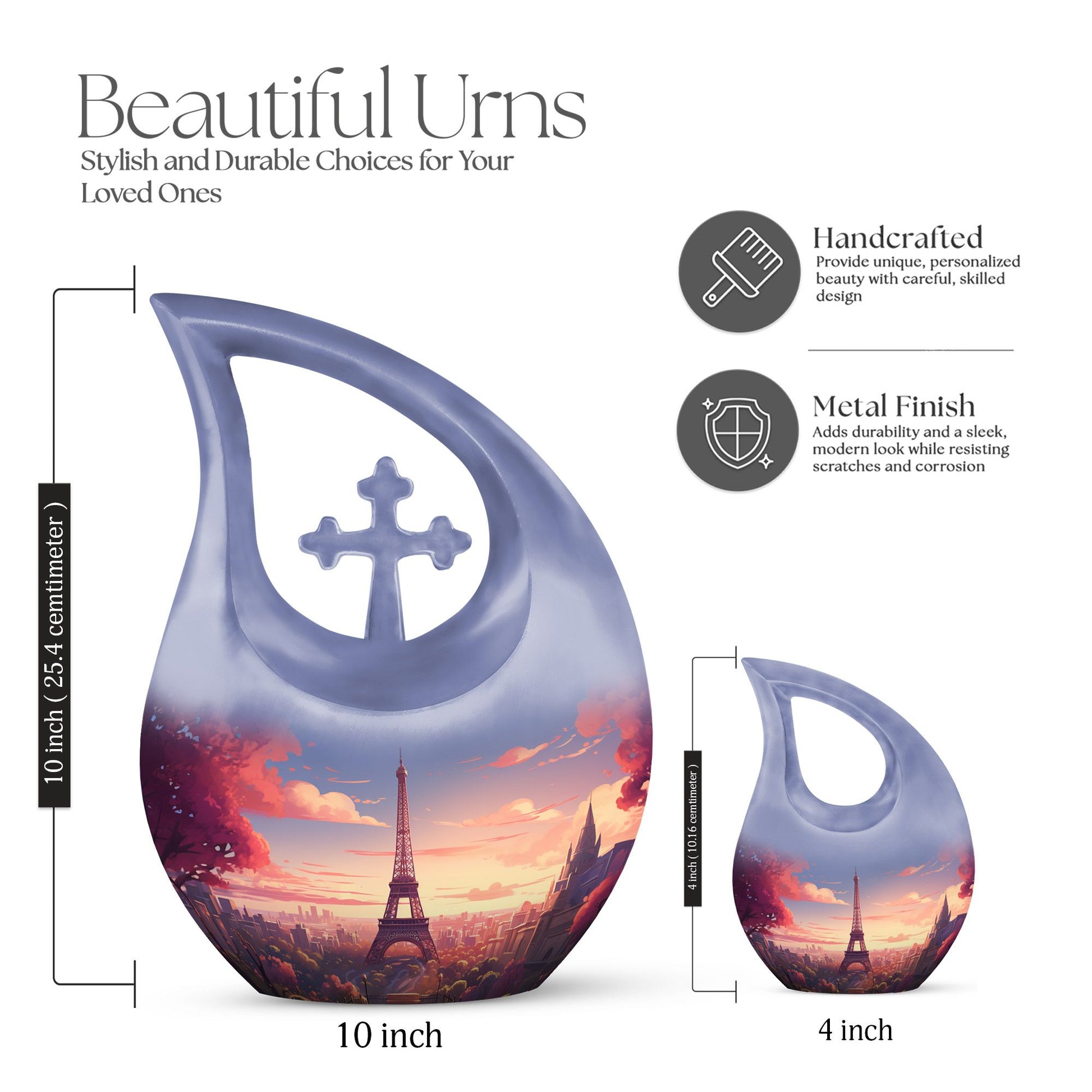 Eifil Tower Urns For Ashes - Adult Urns For Human Ashes Men Urn