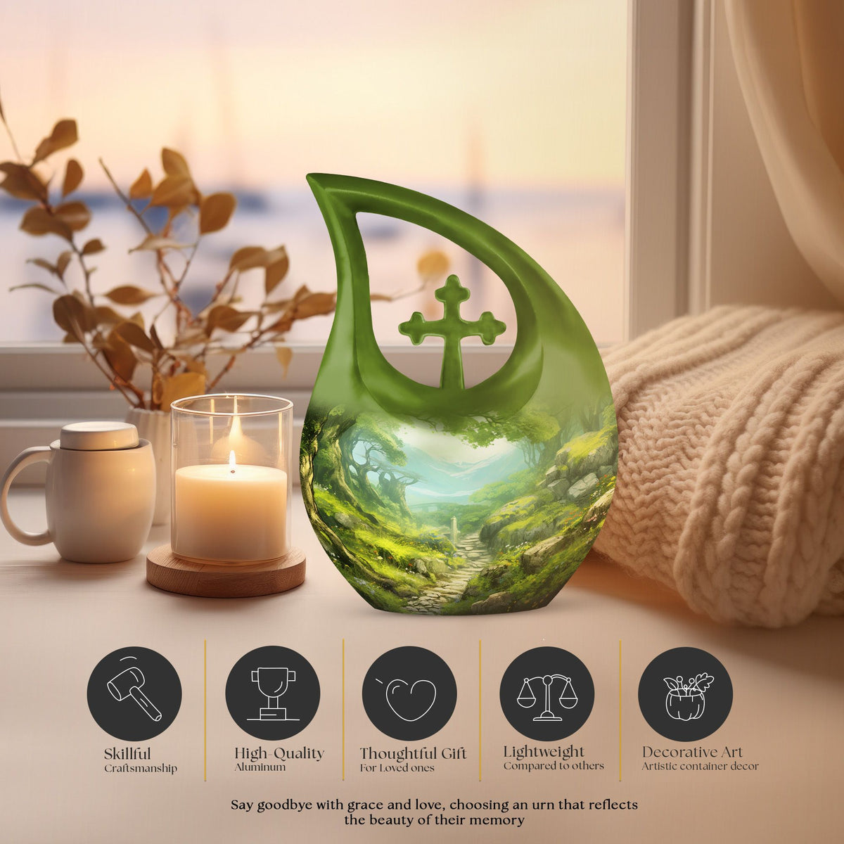 Forest Urns For Ashes - Funeral Urns For Adult Ashes Women Urn
