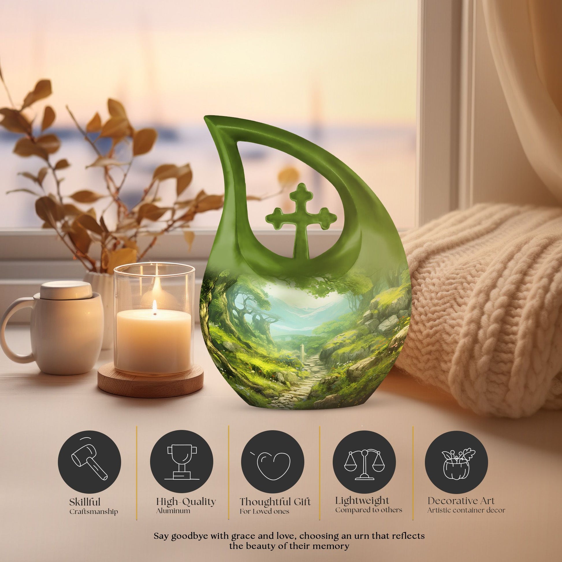 Forest Urns For Ashes - Funeral Urns For Adult Ashes Women Urn
