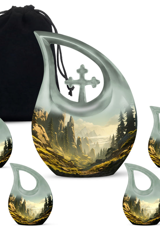 Forest Urns For Ashes - Funeral Decor Urn - Memorial Urn