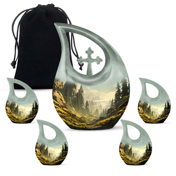 Large Urn With 4 Keepsake