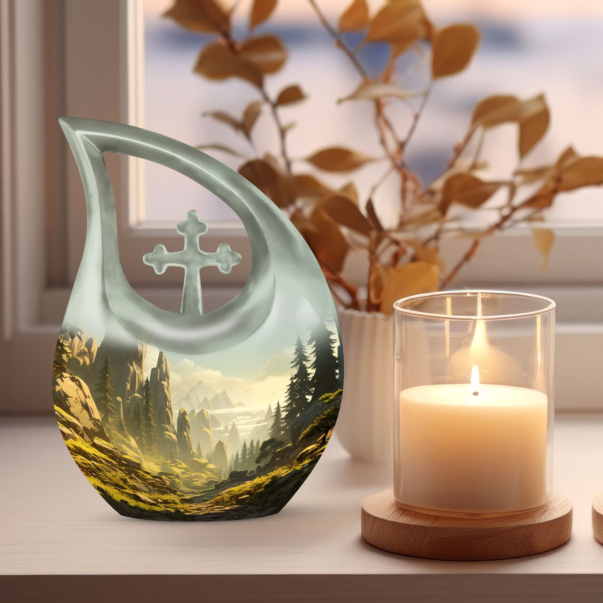 Forest Urns For Ashes - Funeral Decor Urn - Memorial