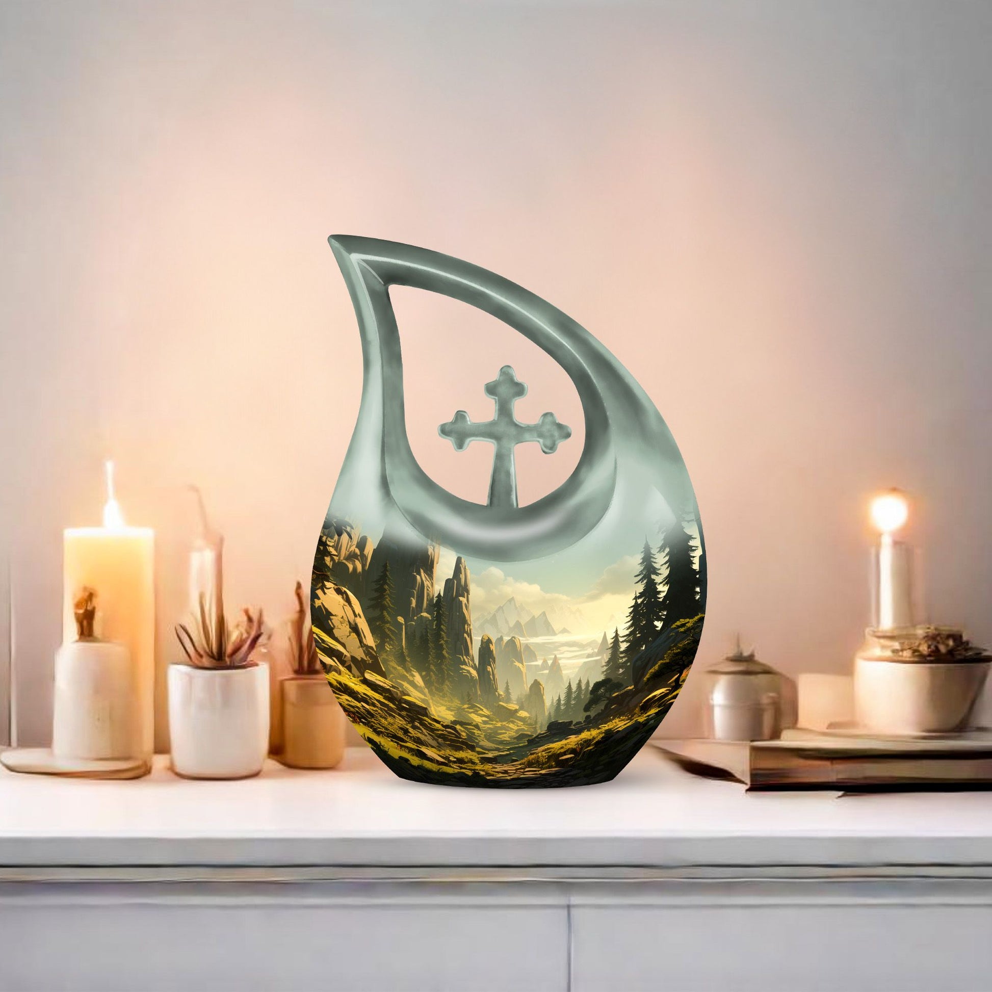 Forest Urns For Ashes - Funeral Decor Urn - Memorial