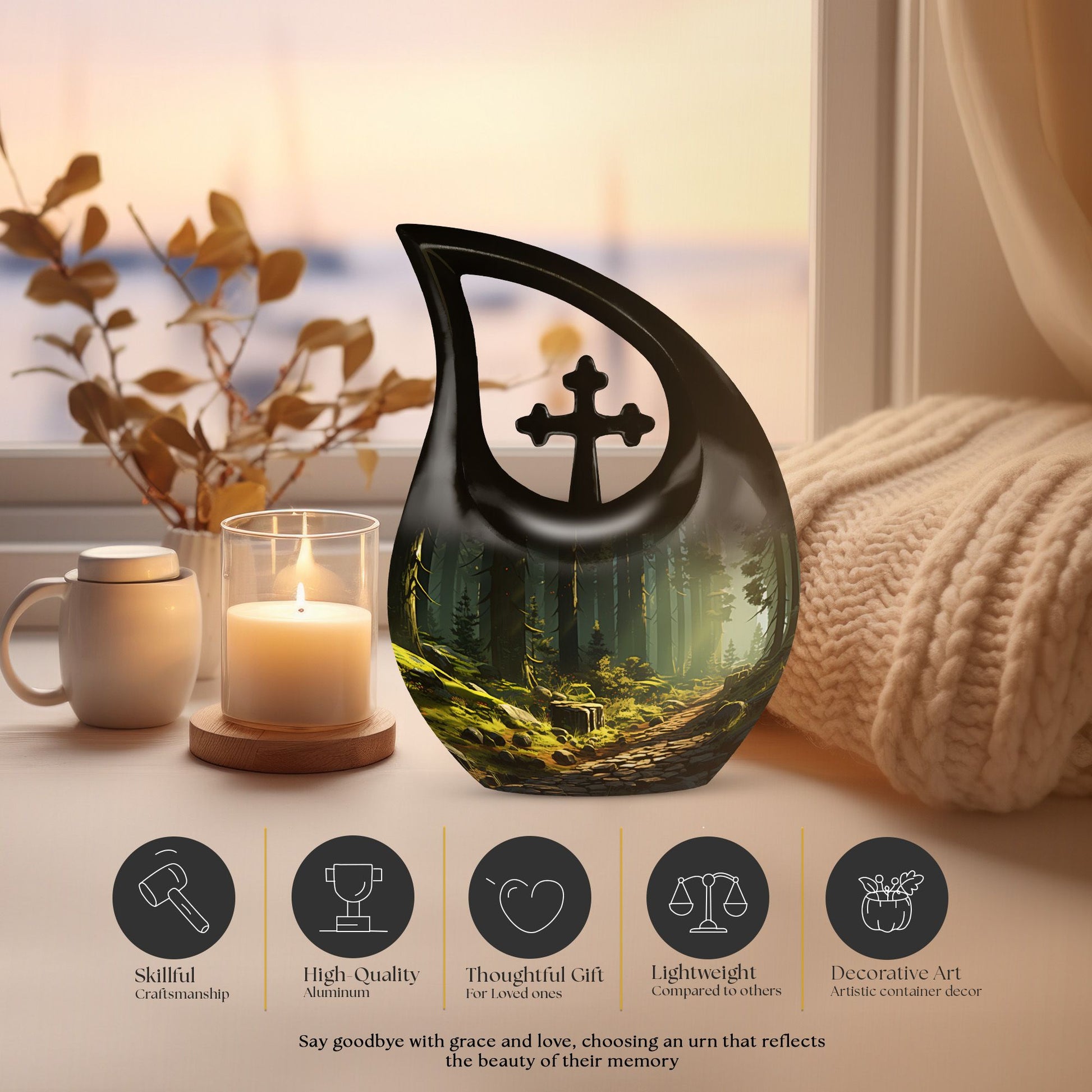 Forest Urns For Ashes - Funeral Urn - Memorial