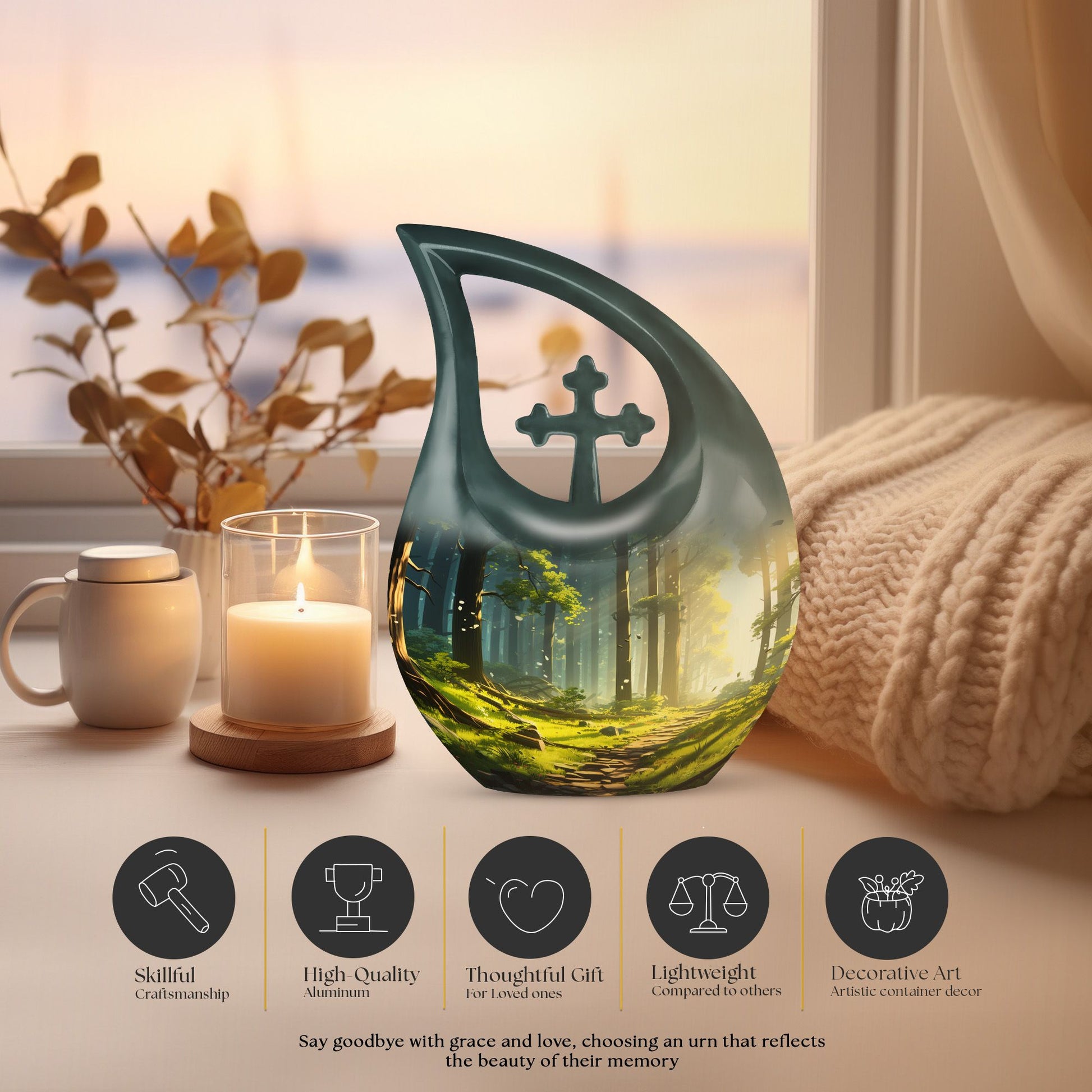 Forest Urns For Ashes - Funeral Urns For Adult Ashes Urn