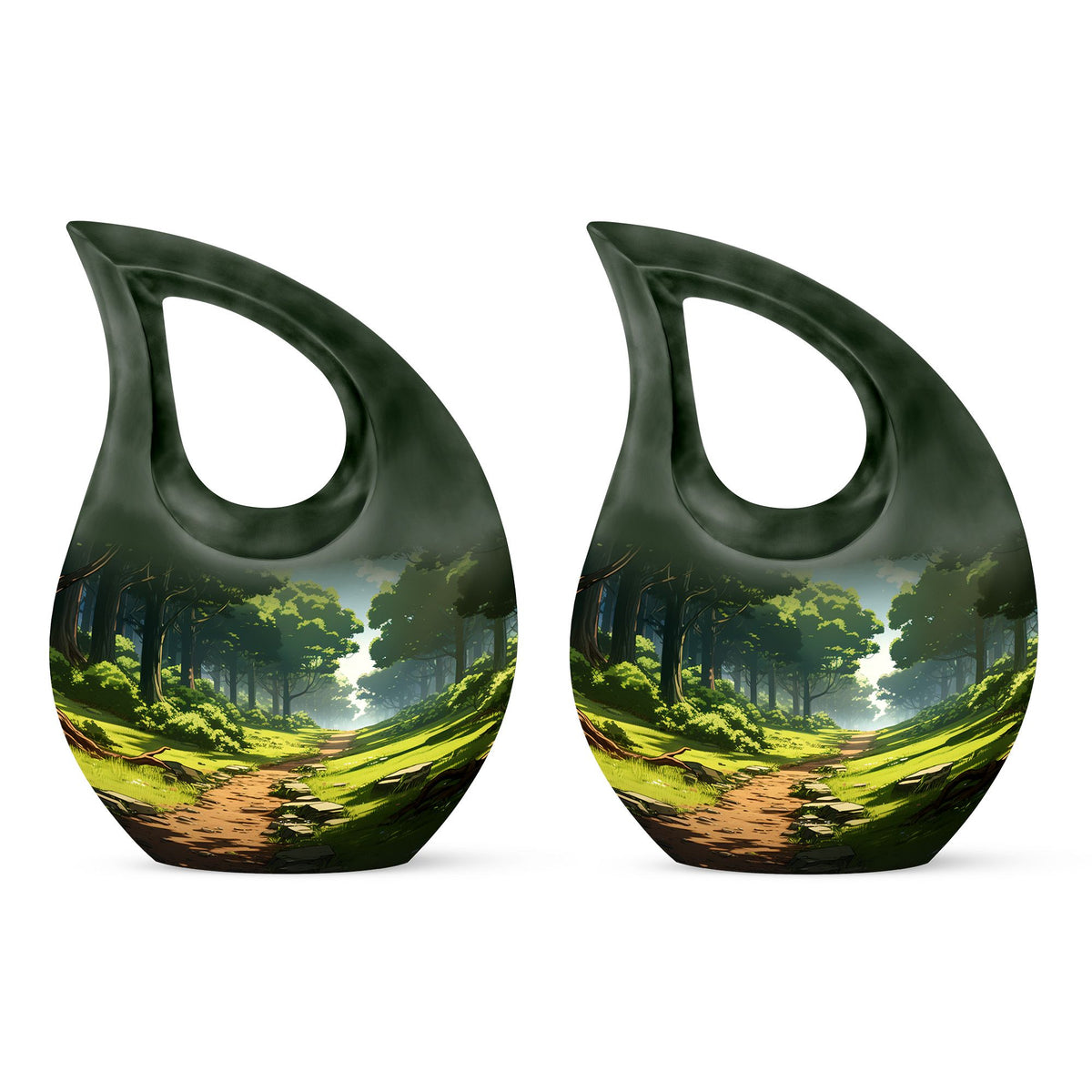 Forest Urns For Ashes - Cremation Urns Large & Small Combo Urn