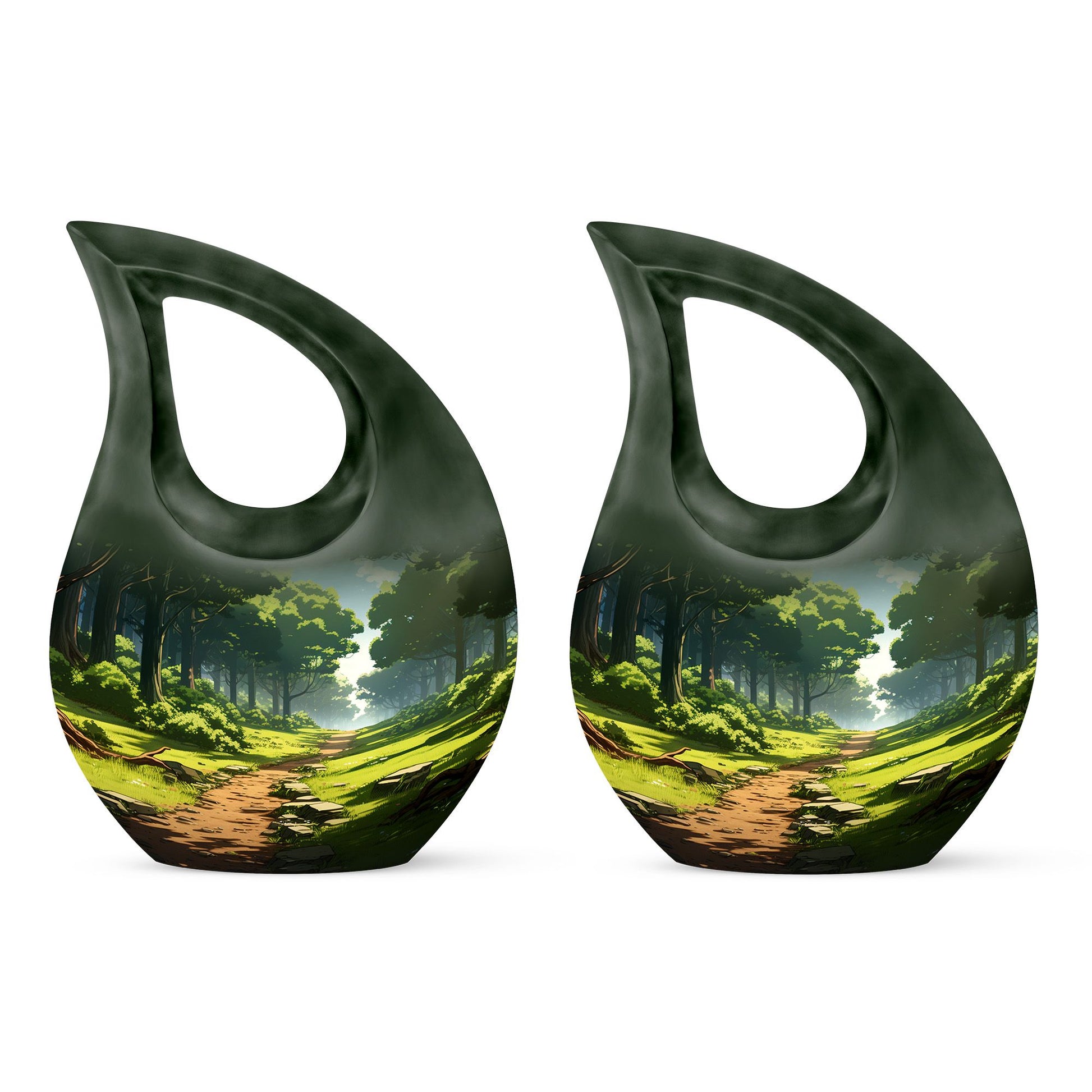 Forest Urns For Ashes - Cremation Urns Large & Small Combo Urn