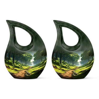 Forest Urns For Ashes - Cremation Urns Large & Small Combo Urn